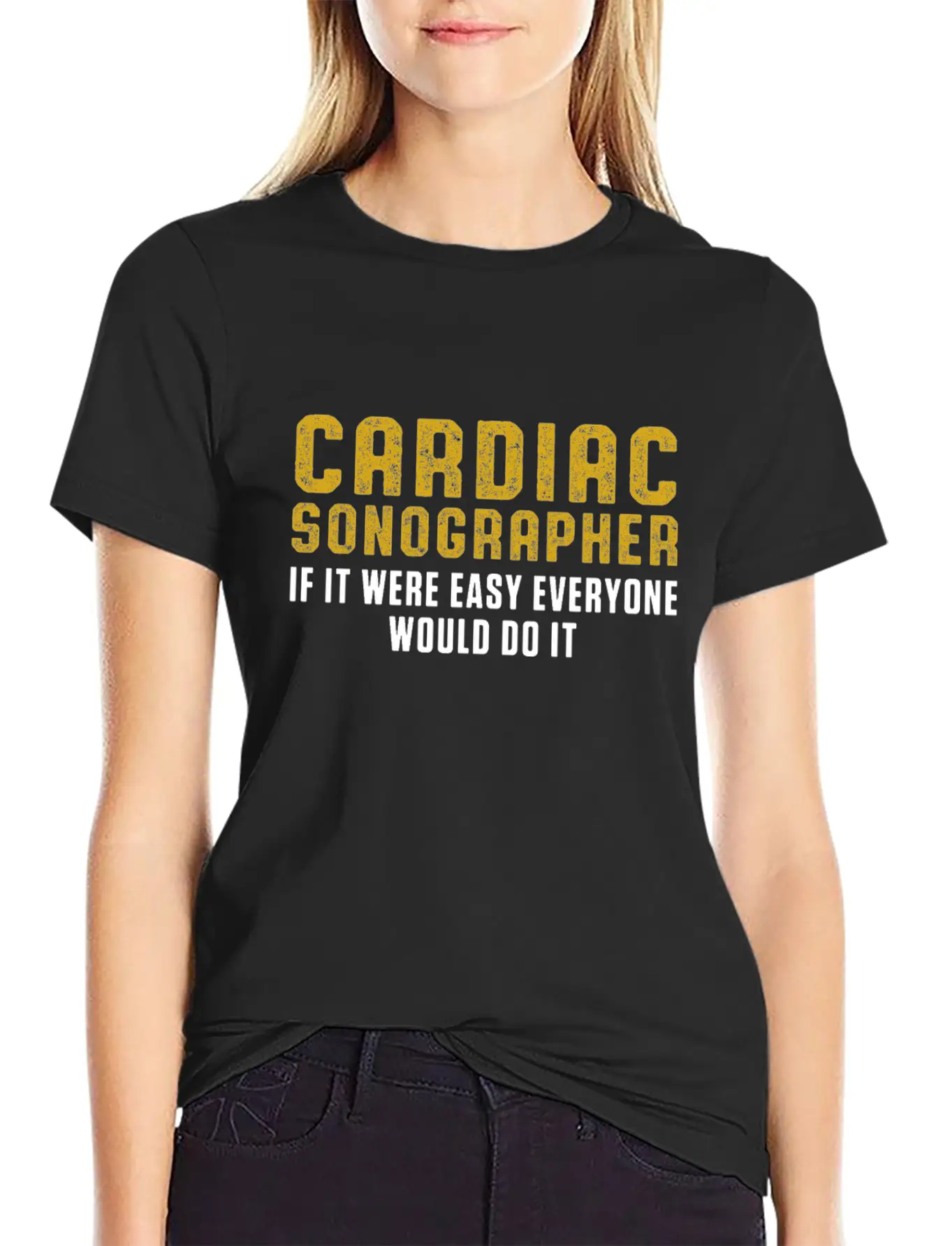 Cardiac Sonographer Echo Tech Do RDCS Graphic Unisex Casual T-Shirt – Clean Design For Daily Comfort