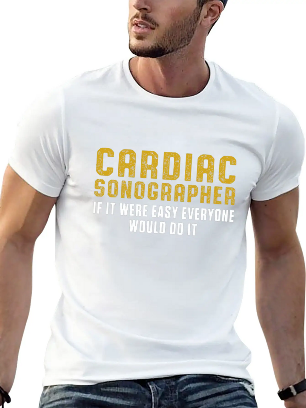 Cardiac Sonographer Echo Tech Do RDCS Graphic Unisex Casual T-Shirt – Clean Design For Daily Comfort