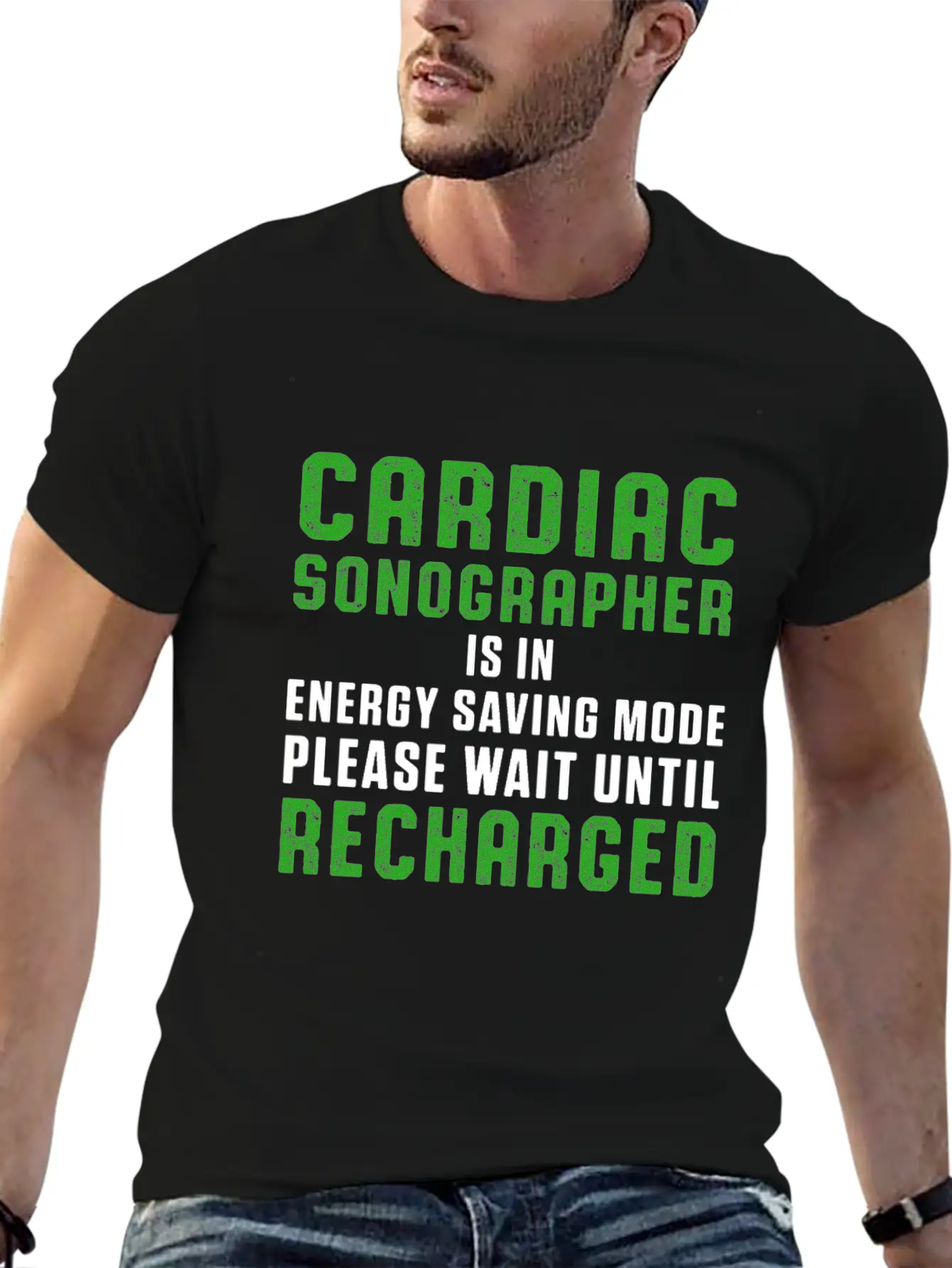 Cardiac Sonographer Echo Tech Saving RDCS Design Breathable Soft Cotton T-Shirt – Timeless Casual Look