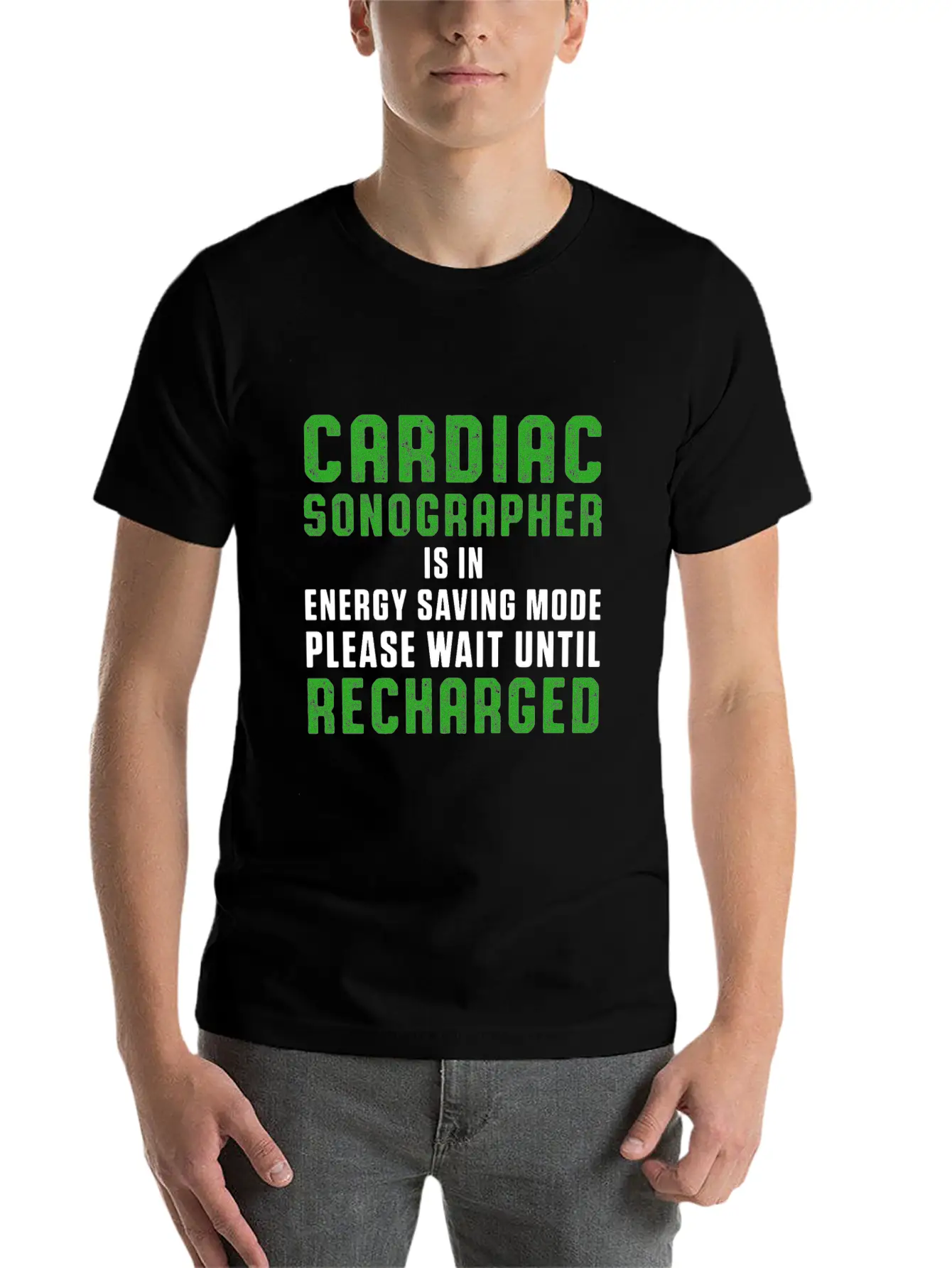 Cardiac Sonographer Echo Tech Saving RDCS Design Breathable Soft Cotton T-Shirt – Timeless Casual Look