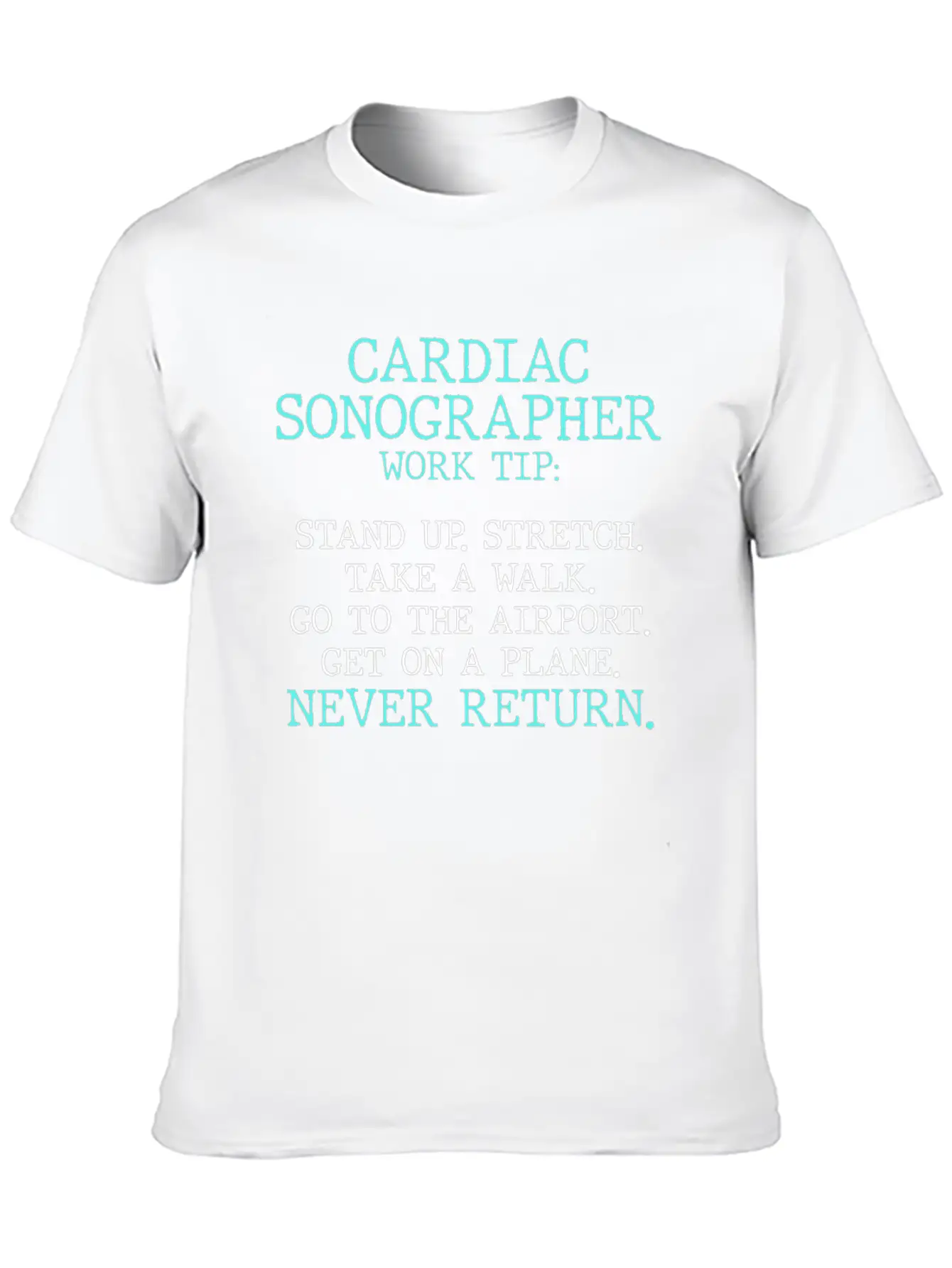 Cardiac Sonographer Echo Tech Stretch RDCS Design Casual Graphic T-Shirt – Simple And Comfortable Daily Wear