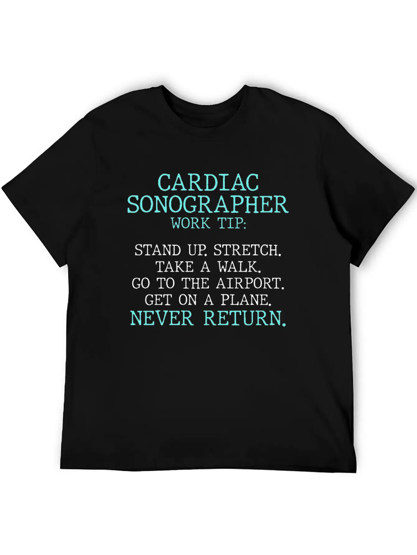 Cardiac Sonographer Echo Tech Stretch RDCS Design Casual Graphic T-Shirt – Simple And Comfortable Daily Wear