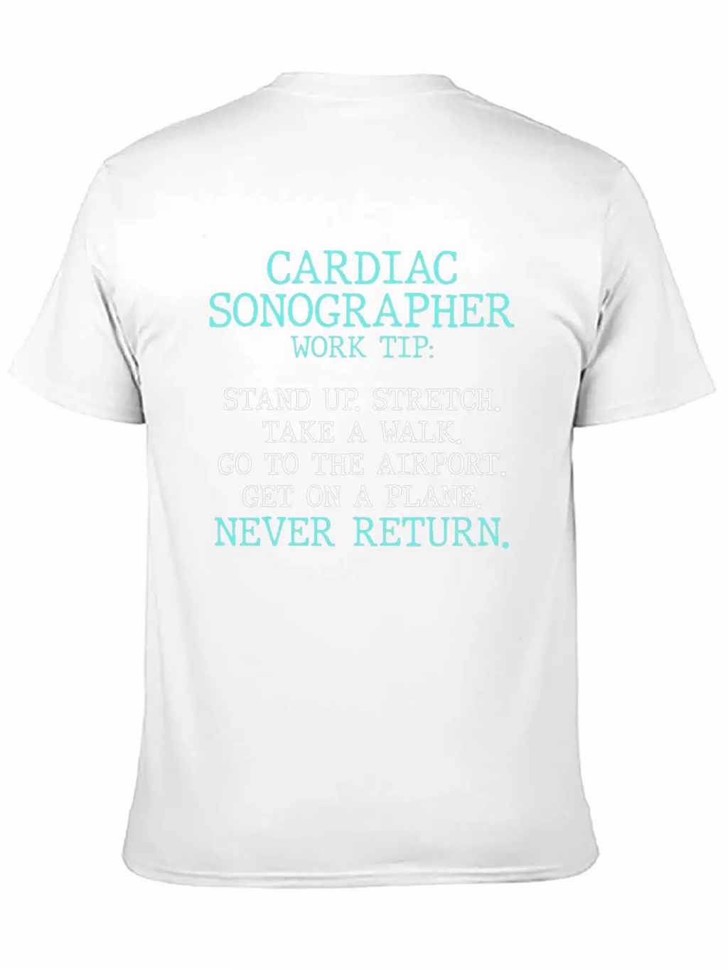 Cardiac Sonographer Echo Tech Stretch RDCS Design Casual Graphic T-Shirt – Simple And Comfortable Daily Wear