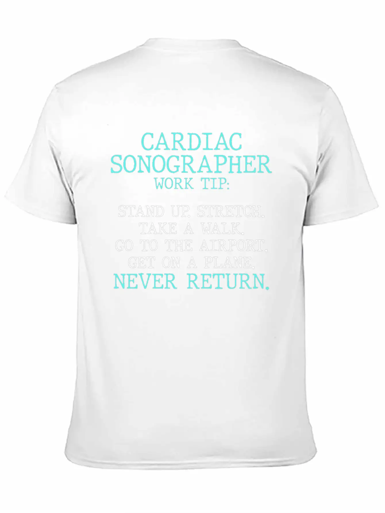Cardiac Sonographer Echo Tech Stretch RDCS Design Casual Graphic T-Shirt – Simple And Comfortable Daily Wear