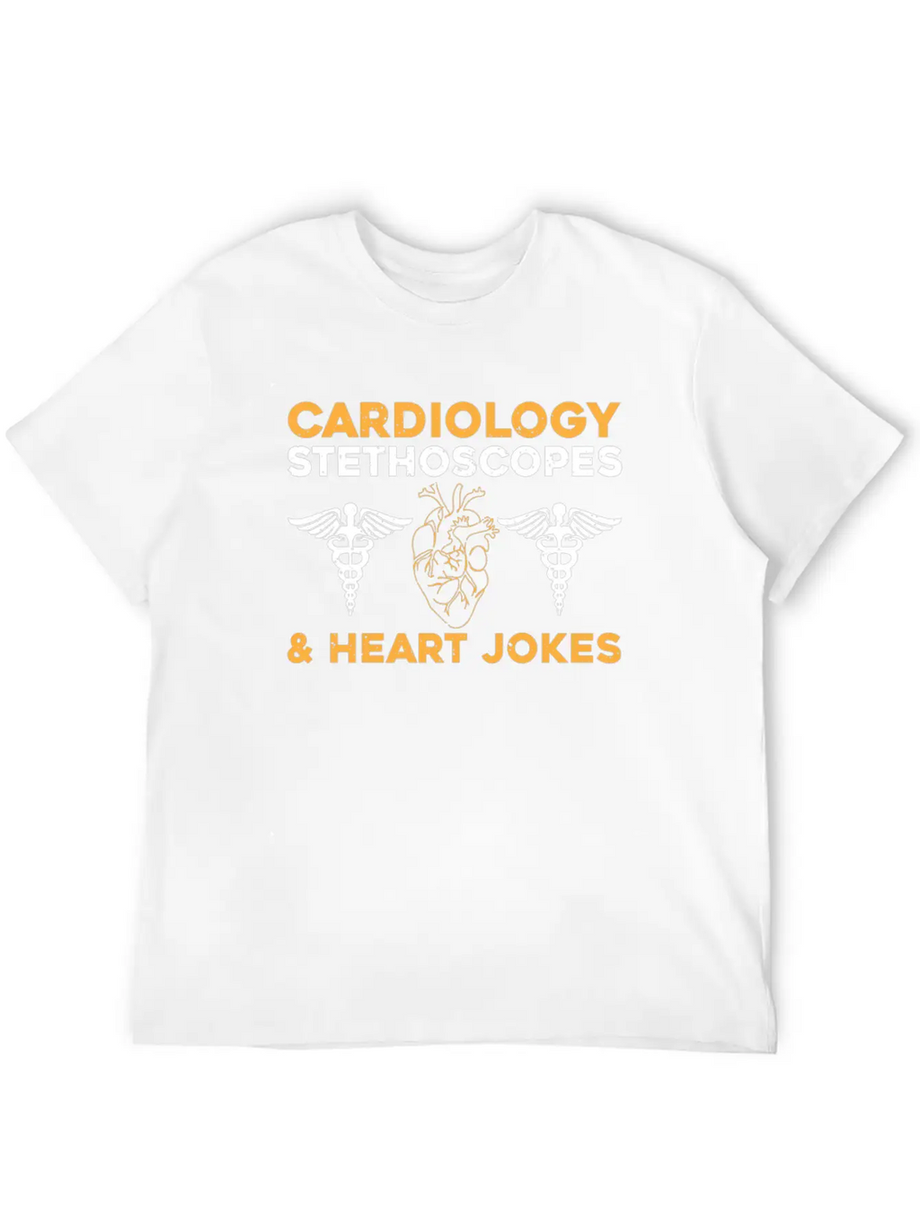 Cardiology Jokes Unisex Short Sleeve Soft Cotton T-Shirt – Casual Everyday Wear