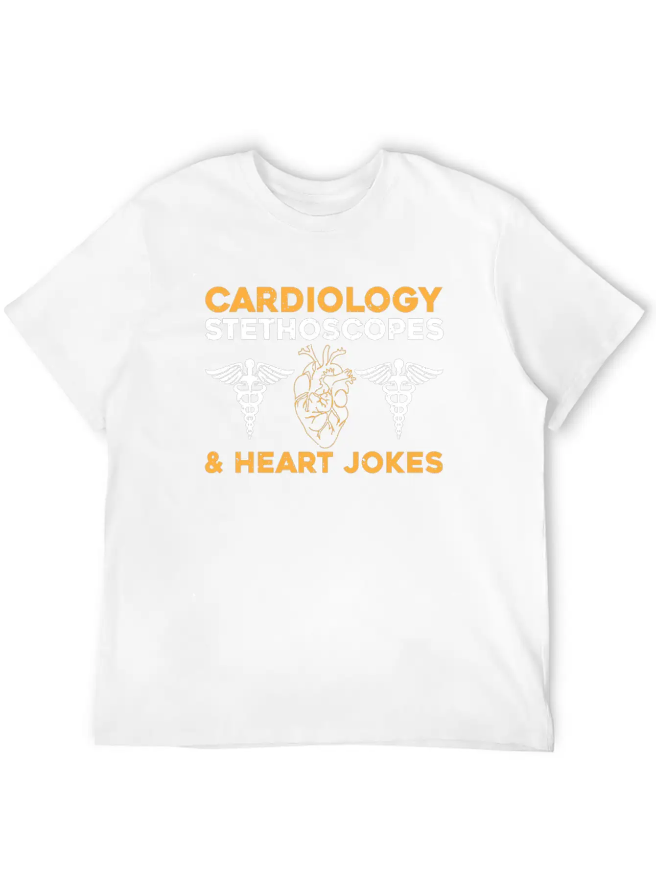 Cardiology Jokes Unisex Short Sleeve Soft Cotton T-Shirt – Casual Everyday Wear
