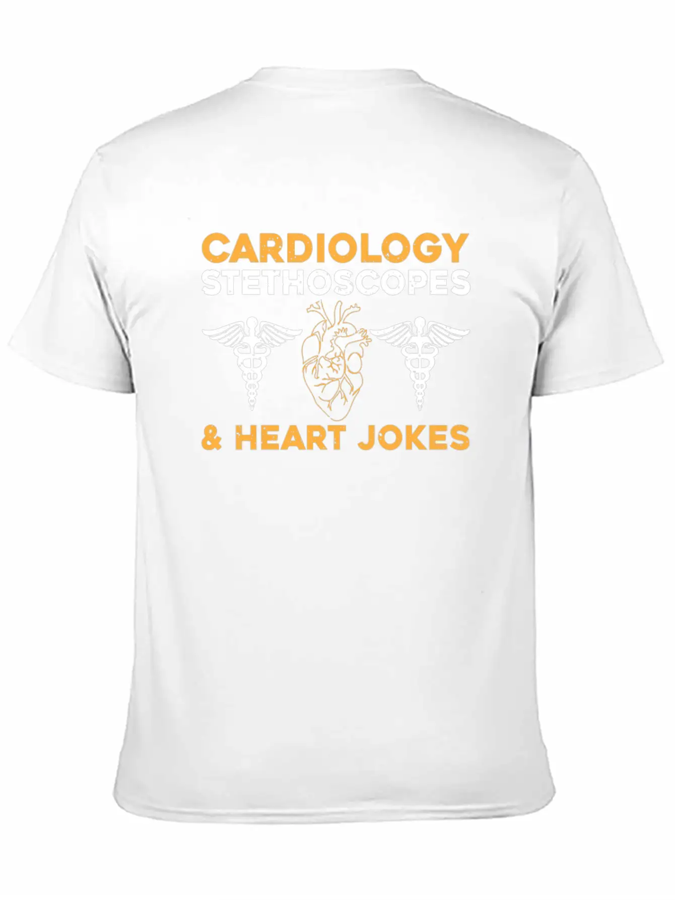 Cardiology Jokes Unisex Short Sleeve Soft Cotton T-Shirt – Casual Everyday Wear