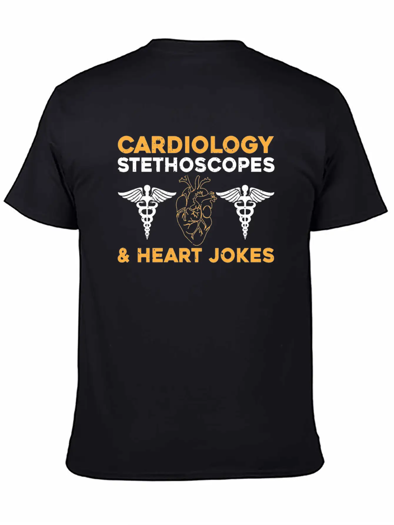 Cardiology Jokes Unisex Short Sleeve Soft Cotton T-Shirt – Casual Everyday Wear