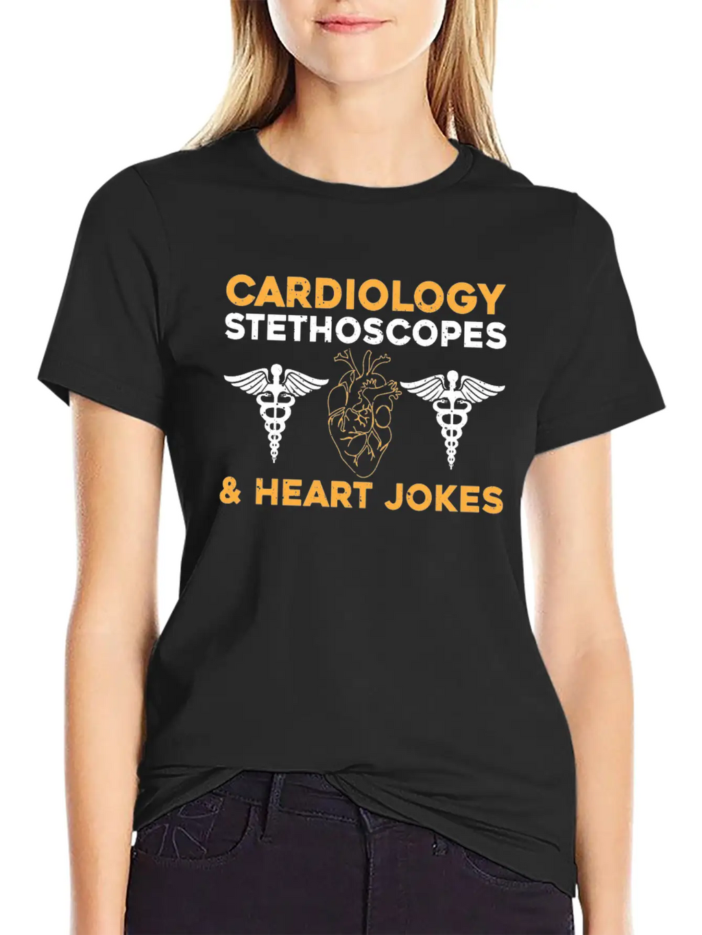 Cardiology Jokes Unisex Short Sleeve Soft Cotton T-Shirt – Casual Everyday Wear