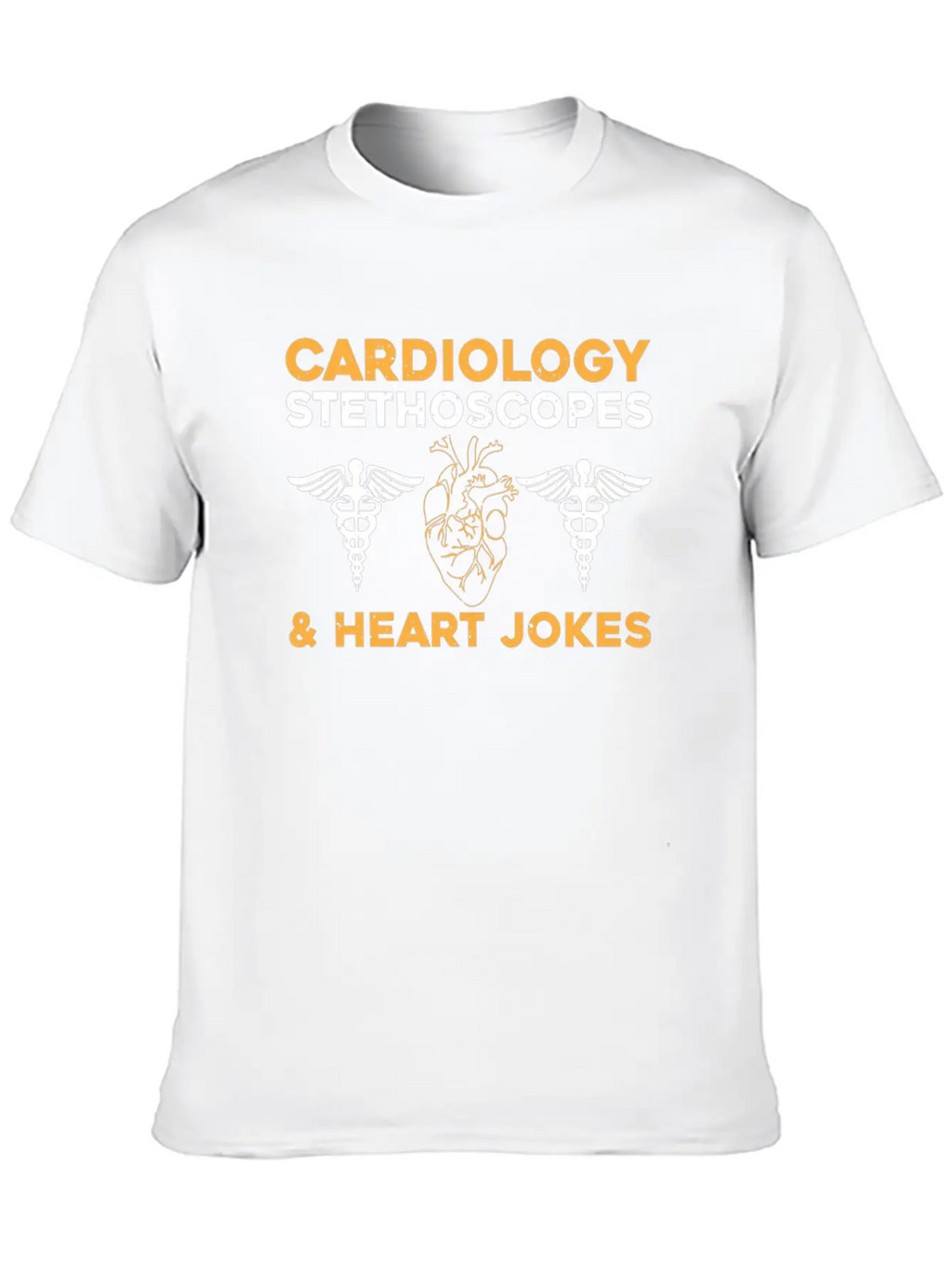 Cardiology Jokes Unisex Short Sleeve Soft Cotton T-Shirt – Casual Everyday Wear