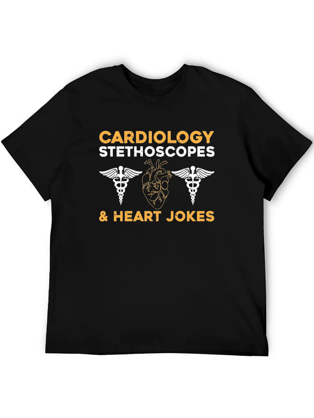 Cardiology Jokes Unisex Short Sleeve Soft Cotton T-Shirt – Casual Everyday Wear