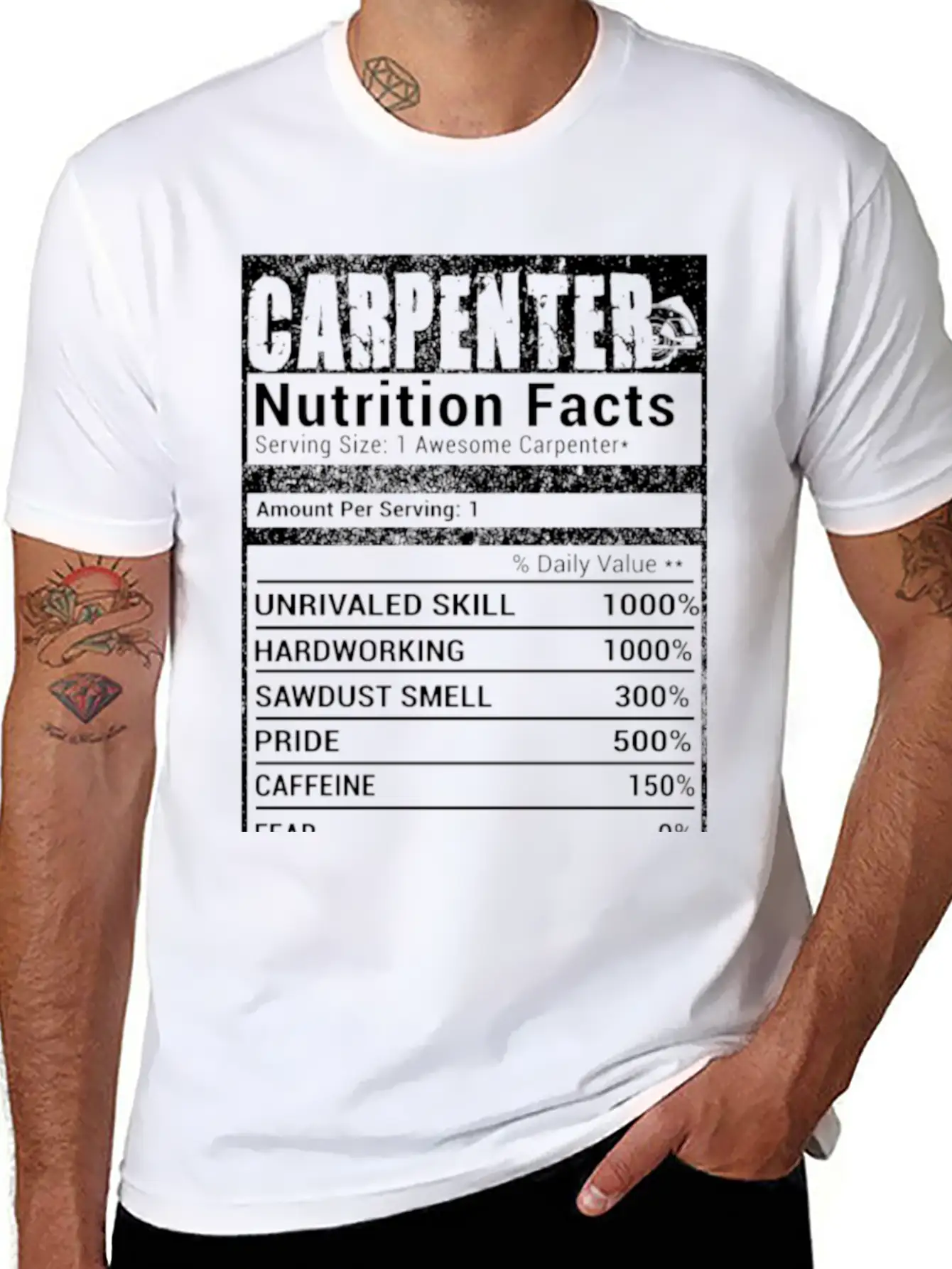 Carpenter Nutrition Stylish Everyday T-Shirt – Unisex Basic Cotton Tee