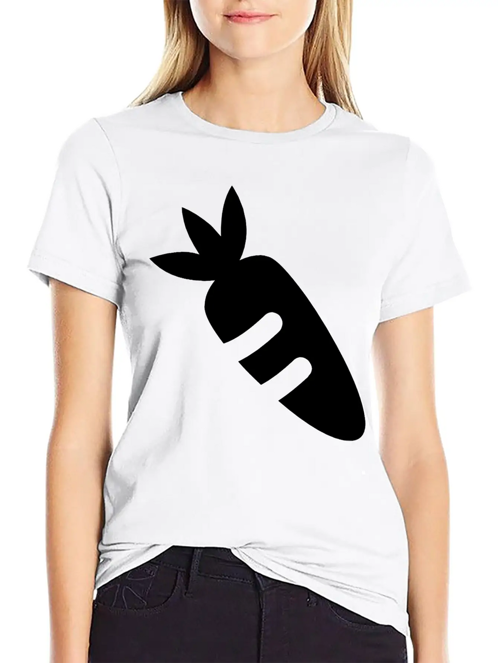 Carrot With Leaf Breathable Soft Cotton T-Shirt – Timeless Casual Look