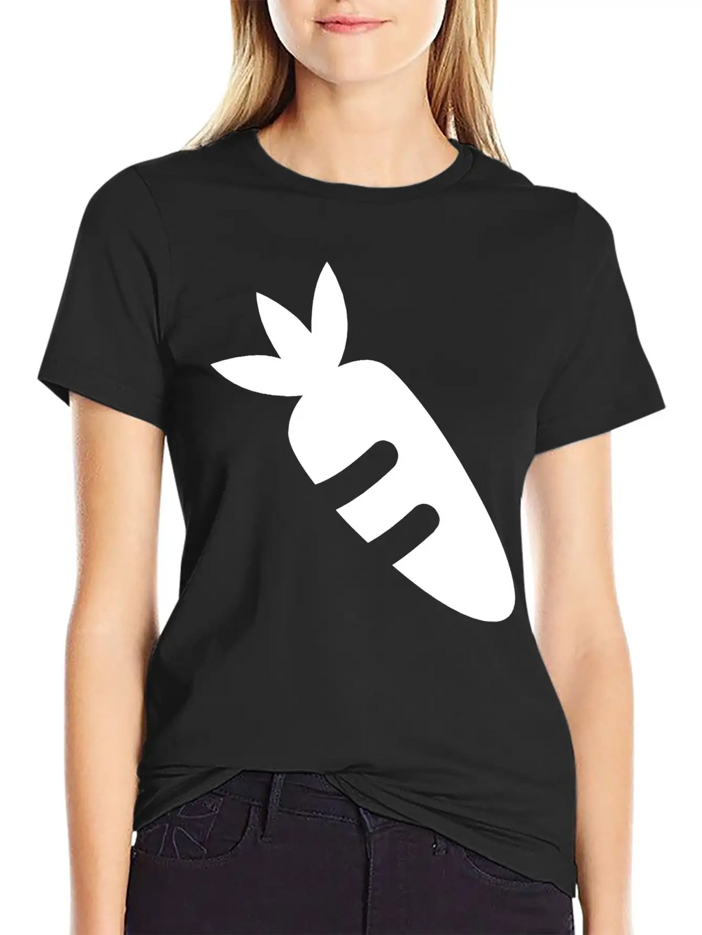 Carrot With Leaf Breathable Soft Cotton T-Shirt – Timeless Casual Look