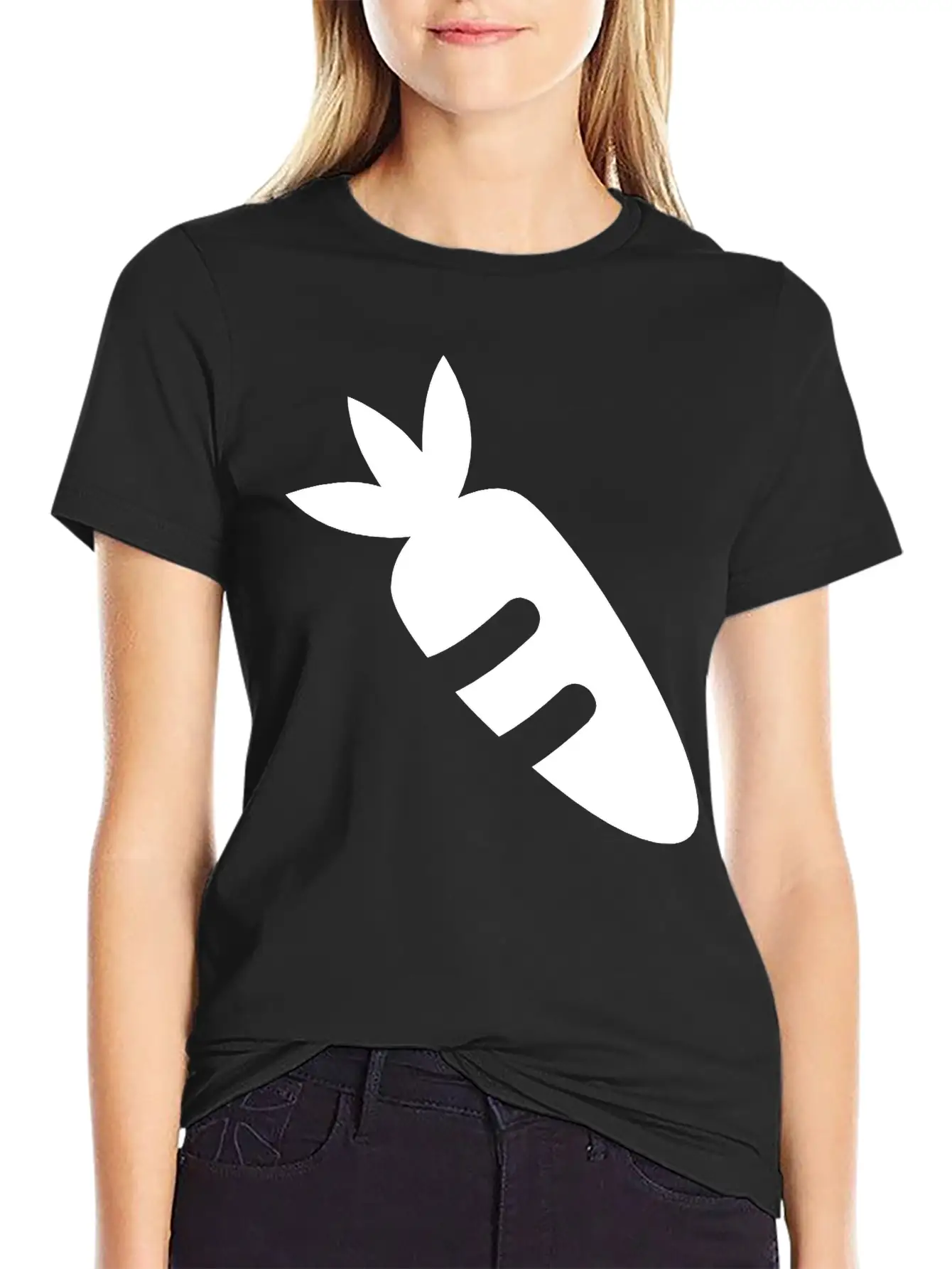 Carrot With Leaf Breathable Soft Cotton T-Shirt – Timeless Casual Look