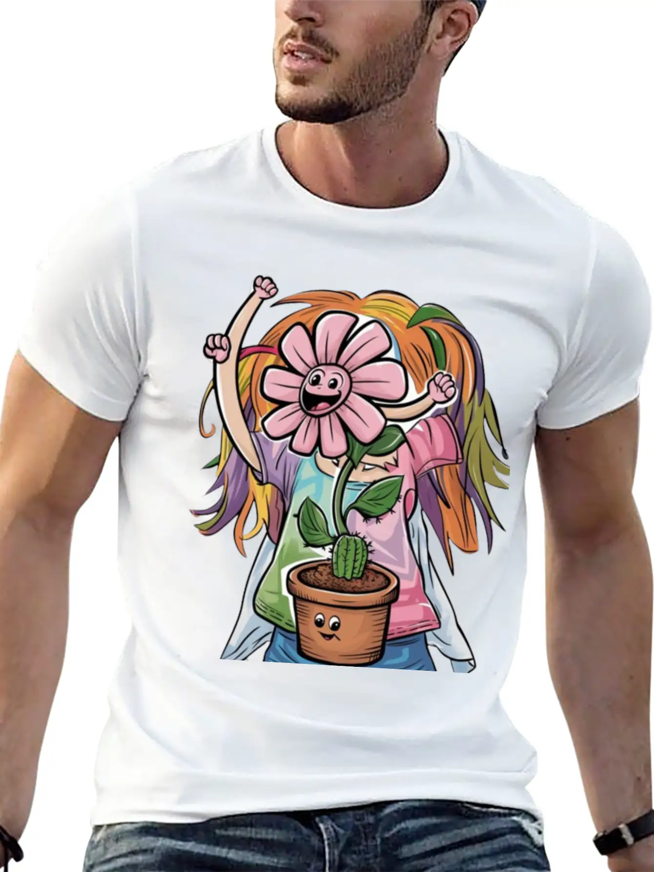 Cart Girl Unisex Short Sleeve Soft Cotton T-Shirt – Casual Everyday Wear