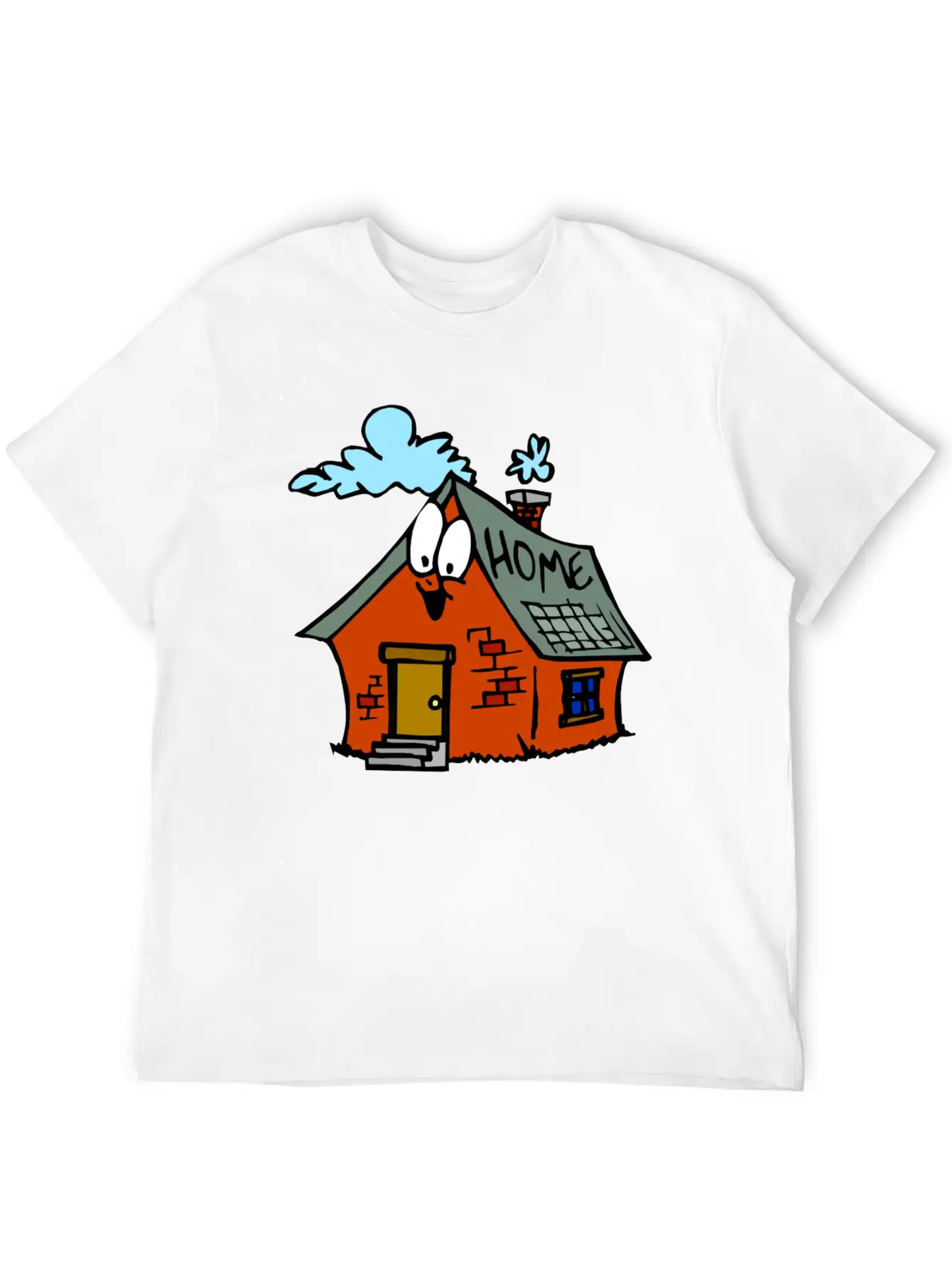 Cartoon Toy House Unisex Casual T-Shirt – Clean Design For Daily Comfort