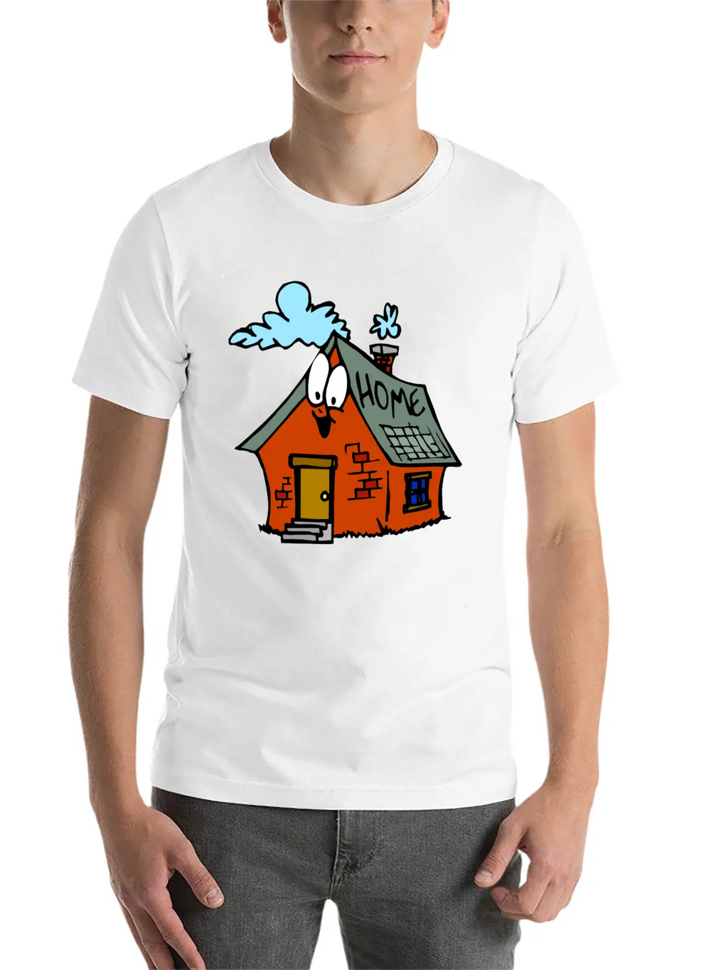 Cartoon Toy House Unisex Casual T-Shirt – Clean Design For Daily Comfort
