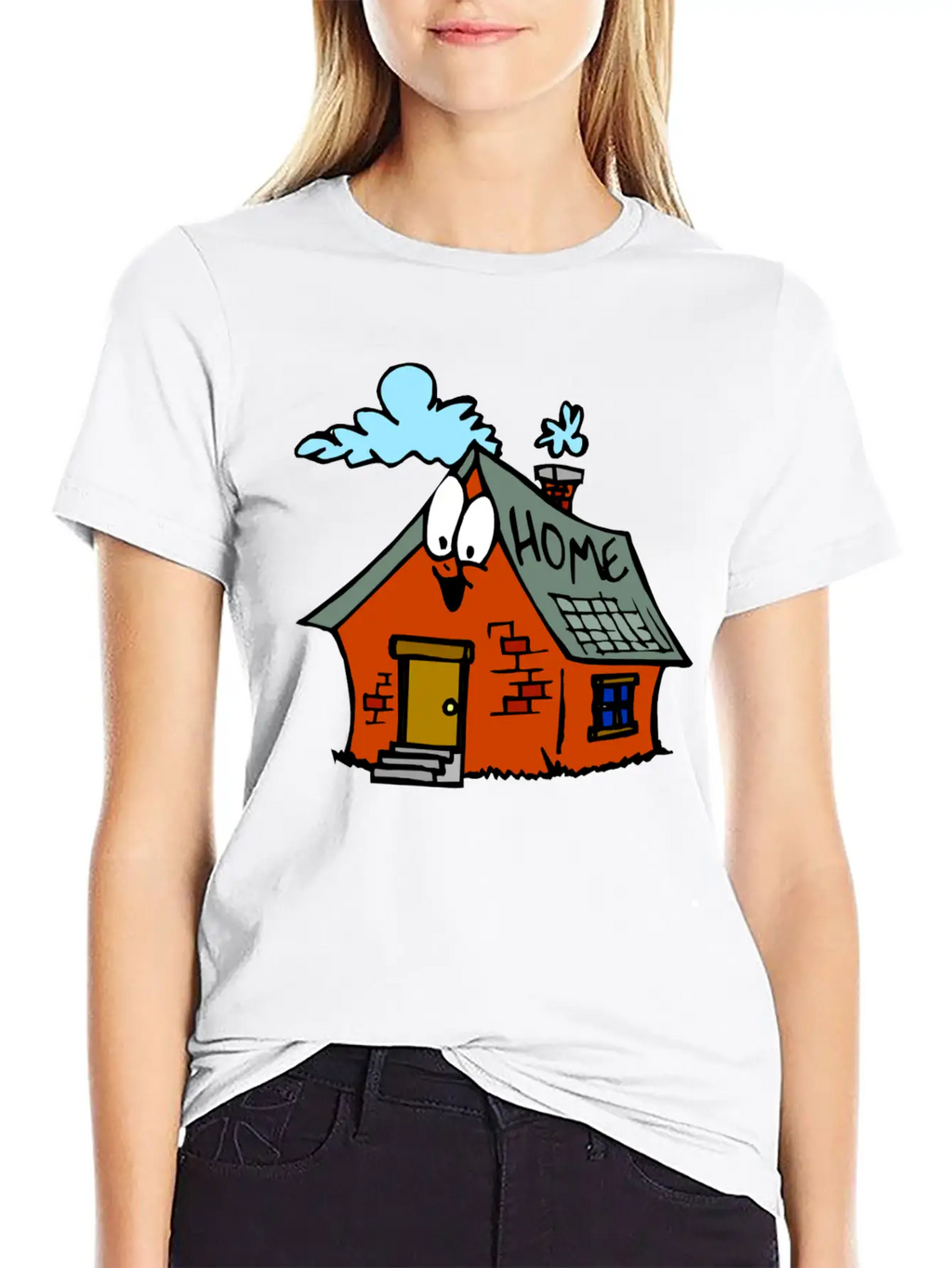 Cartoon Toy House Unisex Casual T-Shirt – Clean Design For Daily Comfort