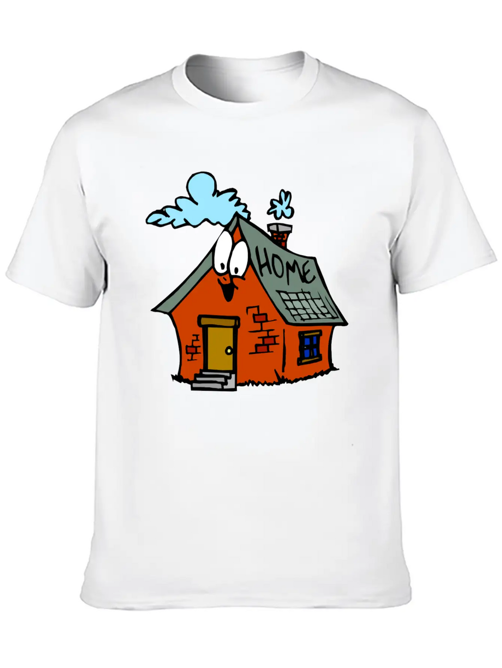 Cartoon Toy House Unisex Casual T-Shirt – Clean Design For Daily Comfort