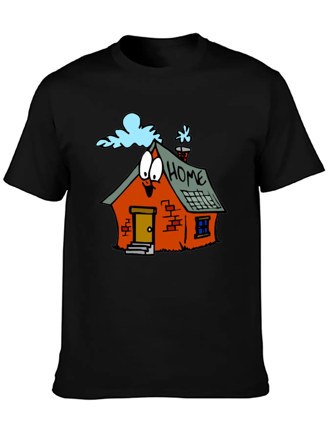Cartoon Toy House Unisex Casual T-Shirt – Clean Design For Daily Comfort