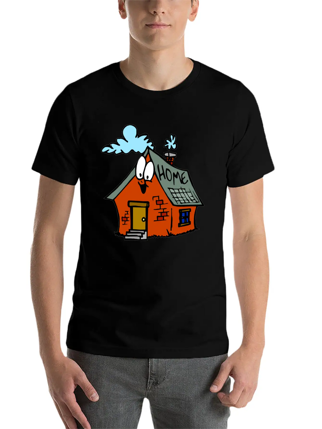 Cartoon Toy House Unisex Casual T-Shirt – Clean Design For Daily Comfort