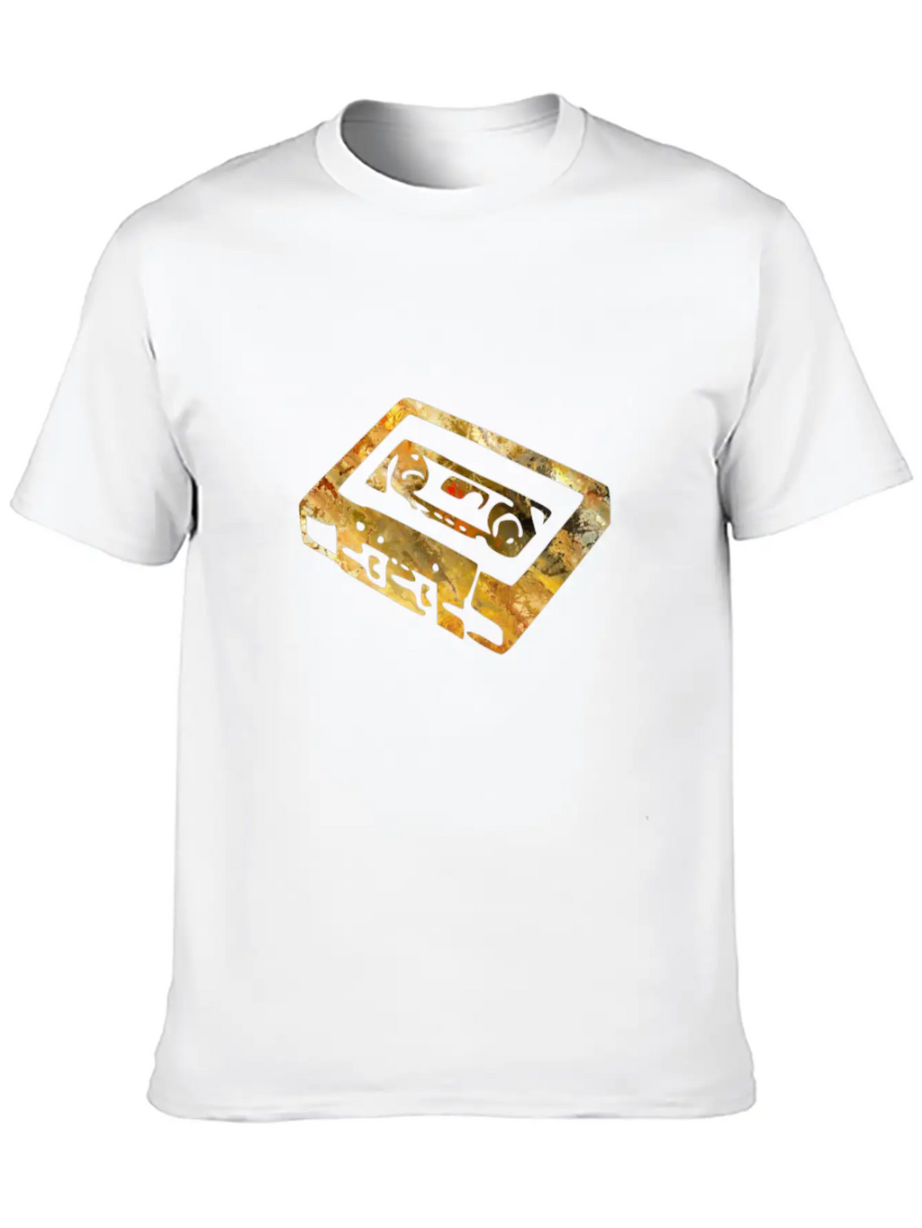 Cassette Colorful Motive Unisex Short Sleeve Soft Cotton T-Shirt – Casual Everyday Wear