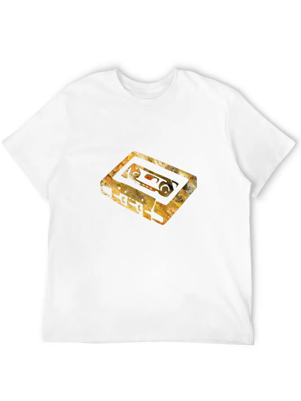 Cassette Colorful Motive Unisex Short Sleeve Soft Cotton T-Shirt – Casual Everyday Wear