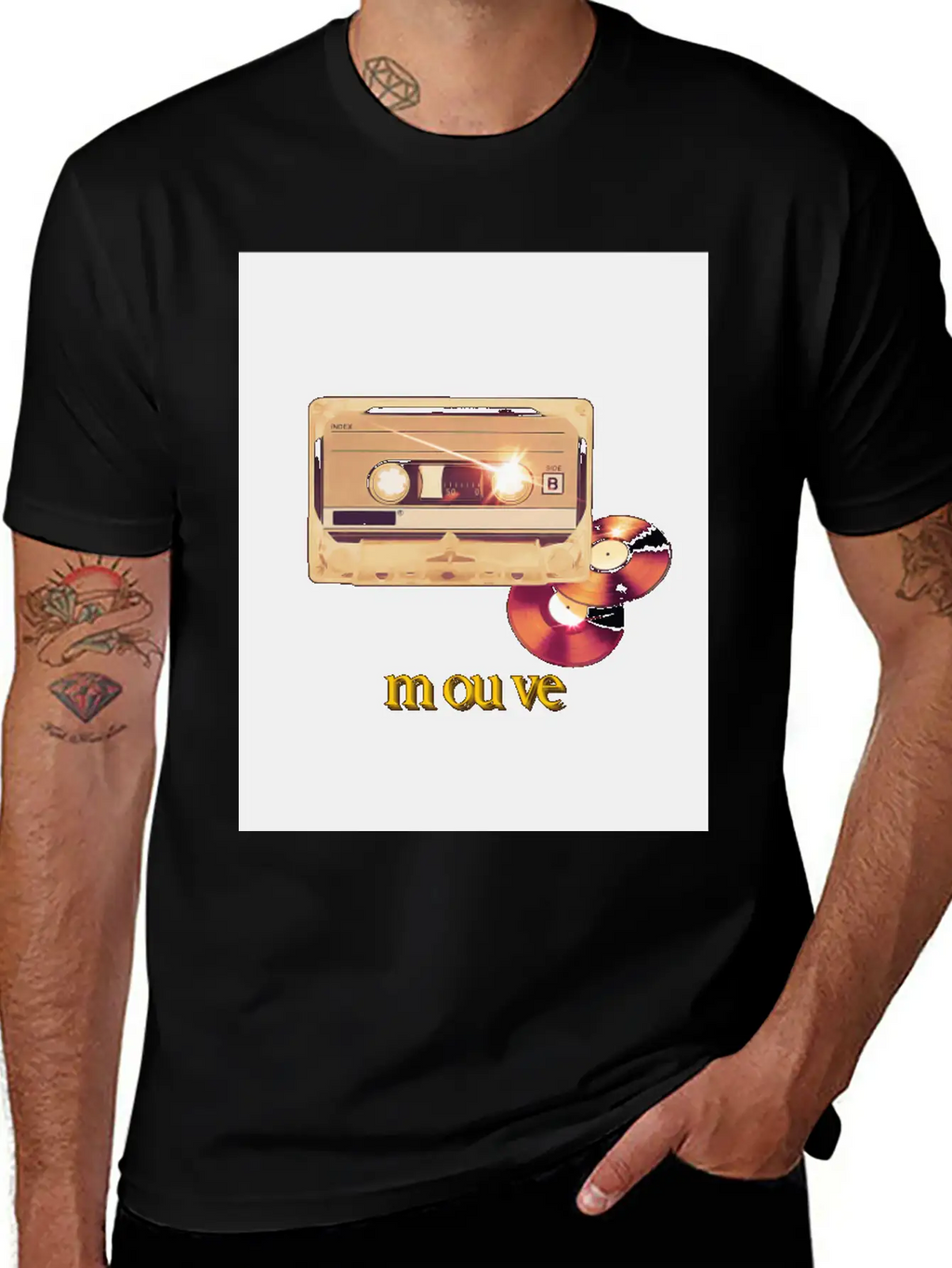 Cassette Songs Breathable Soft Cotton T-Shirt – Timeless Casual Look