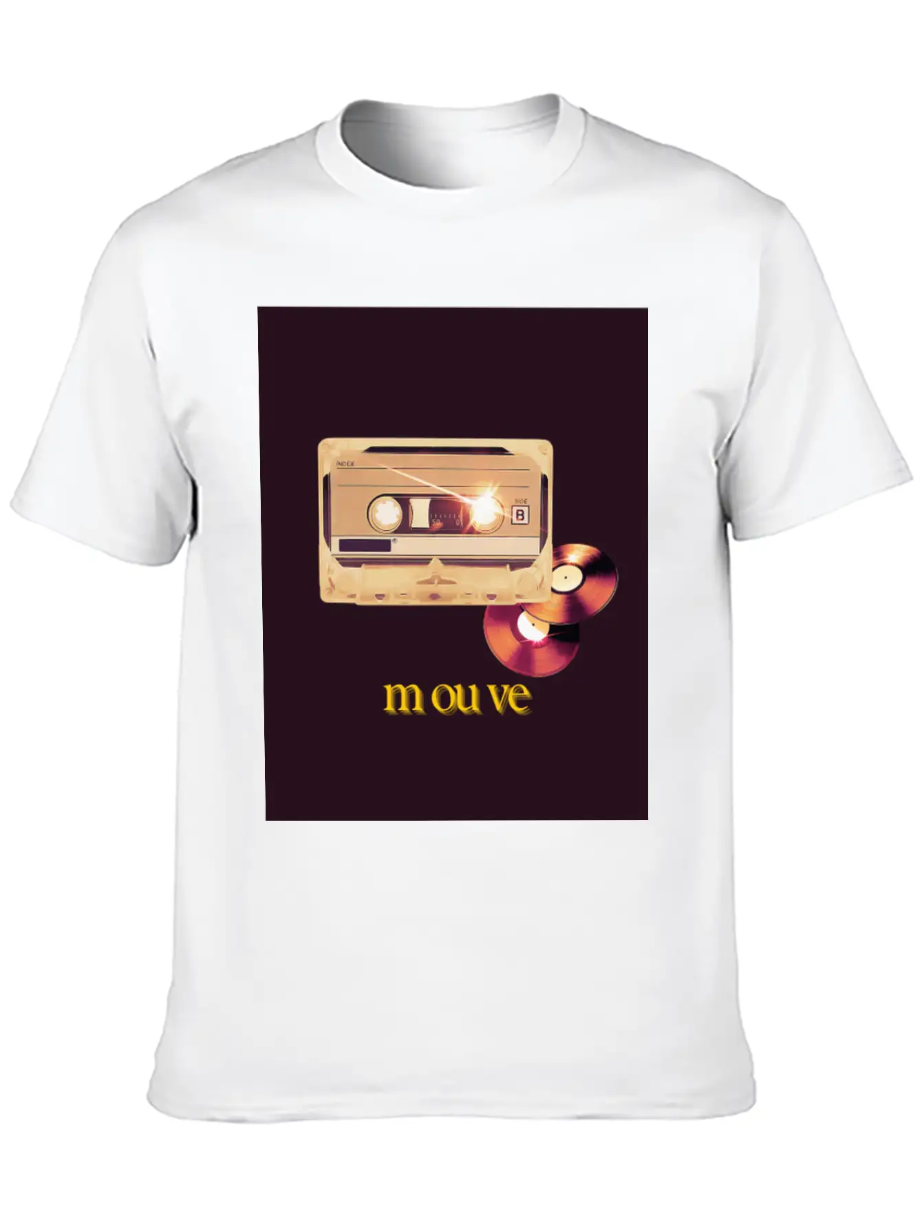 Cassette Songs Breathable Soft Cotton T-Shirt – Timeless Casual Look