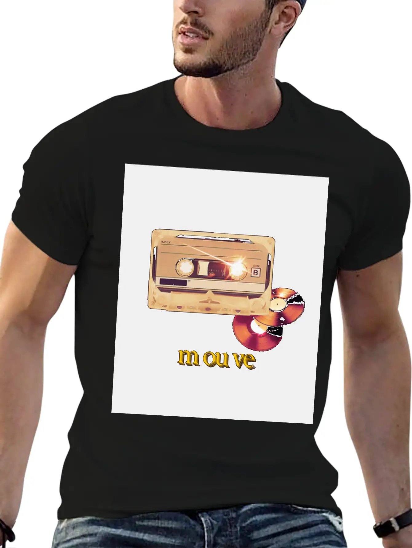 Cassette Songs Breathable Soft Cotton T-Shirt – Timeless Casual Look