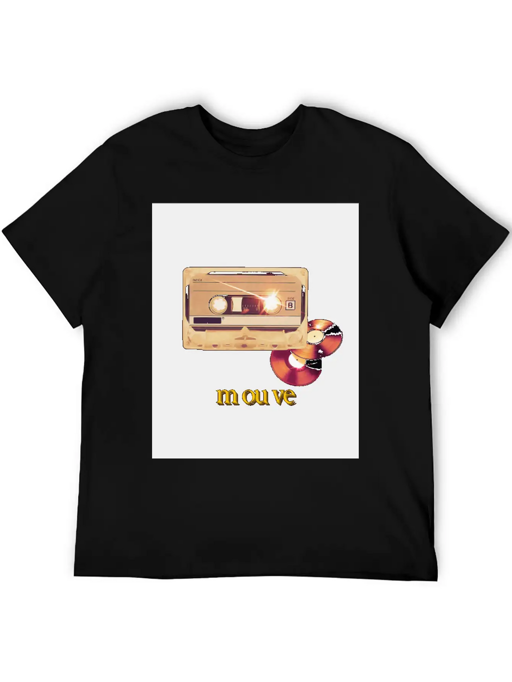 Cassette Songs Breathable Soft Cotton T-Shirt – Timeless Casual Look