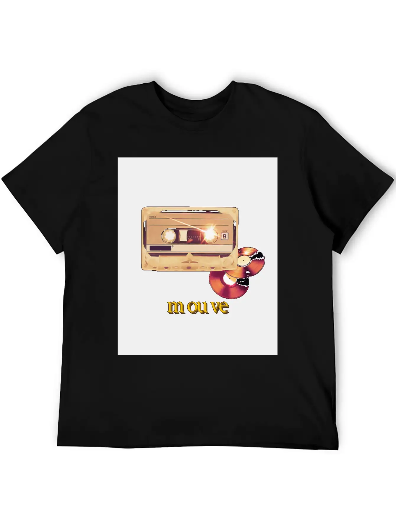 Cassette Songs Breathable Soft Cotton T-Shirt – Timeless Casual Look