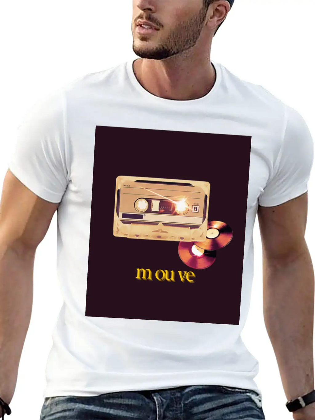 Cassette Songs Breathable Soft Cotton T-Shirt – Timeless Casual Look