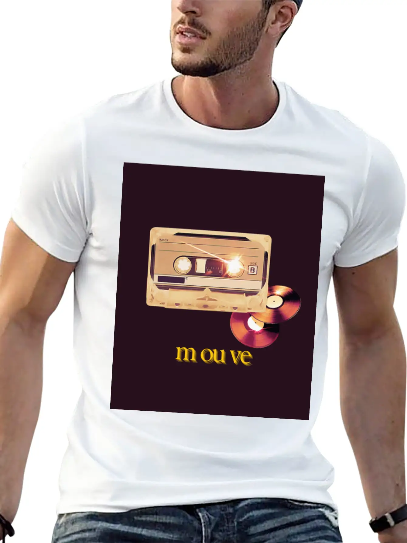 Cassette Songs Breathable Soft Cotton T-Shirt – Timeless Casual Look