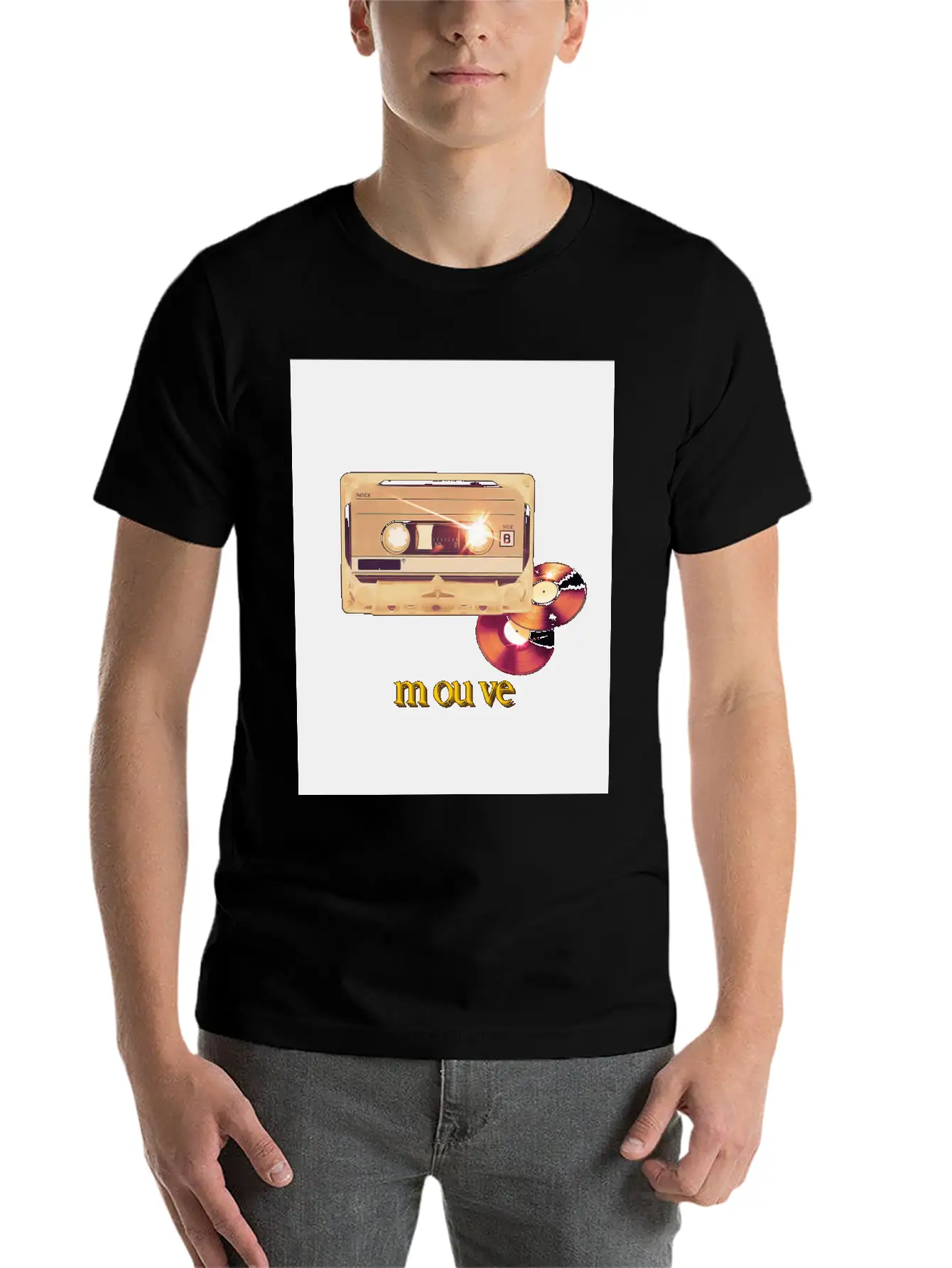 Cassette Songs Breathable Soft Cotton T-Shirt – Timeless Casual Look