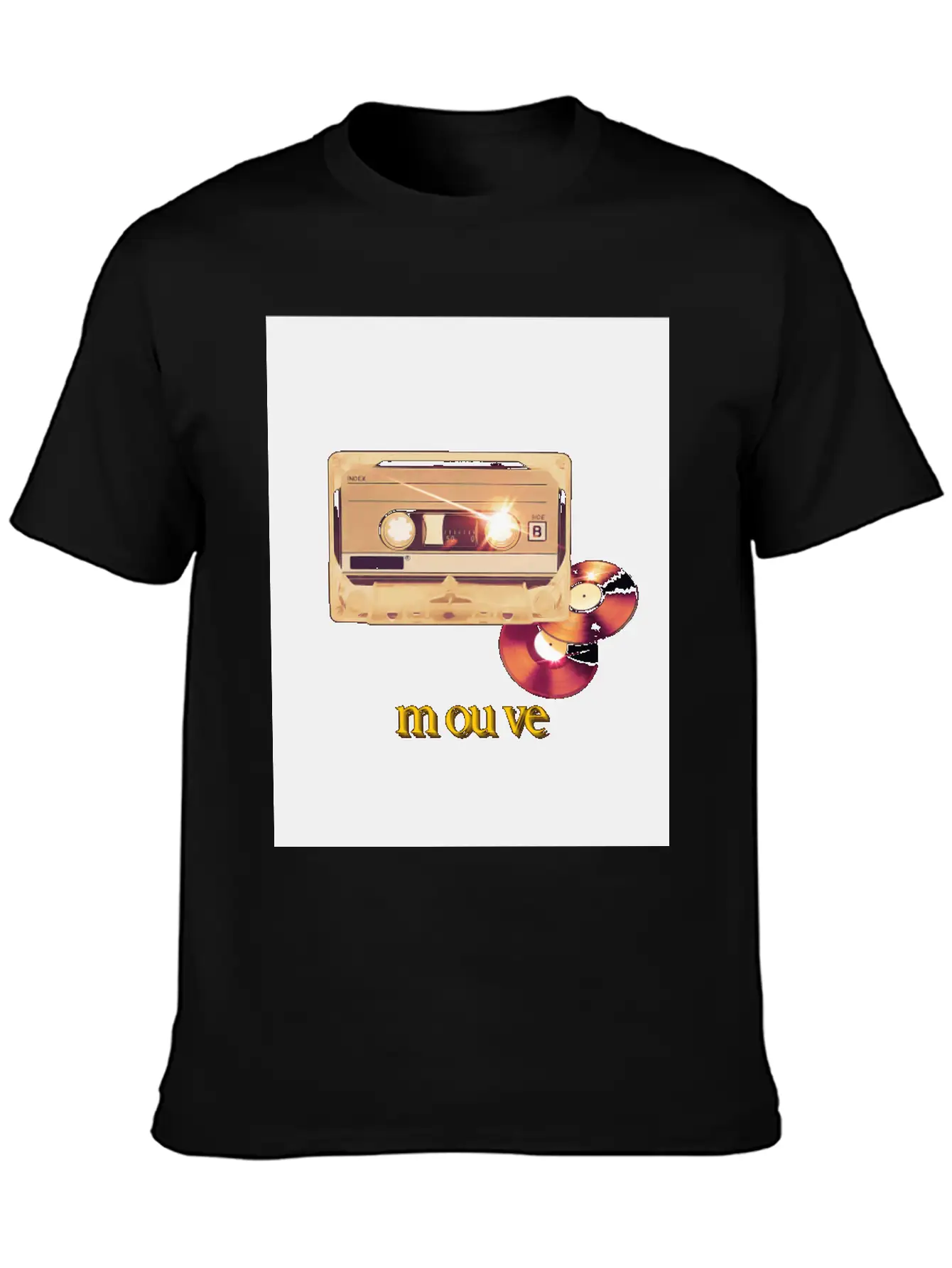 Cassette Songs Breathable Soft Cotton T-Shirt – Timeless Casual Look