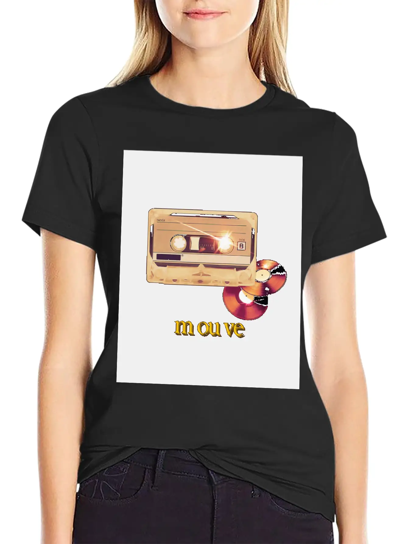 Cassette Songs Breathable Soft Cotton T-Shirt – Timeless Casual Look