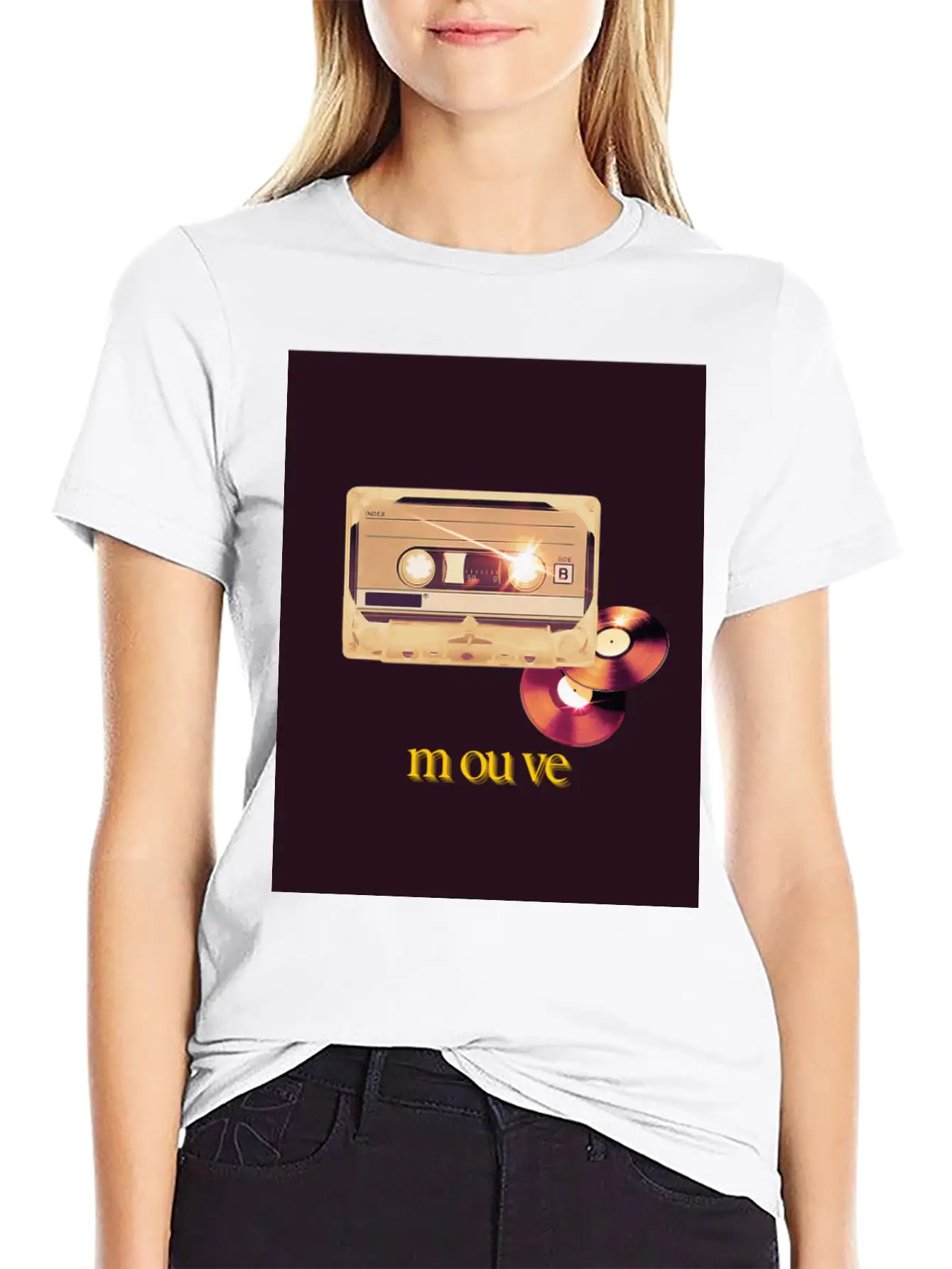Cassette Songs Breathable Soft Cotton T-Shirt – Timeless Casual Look