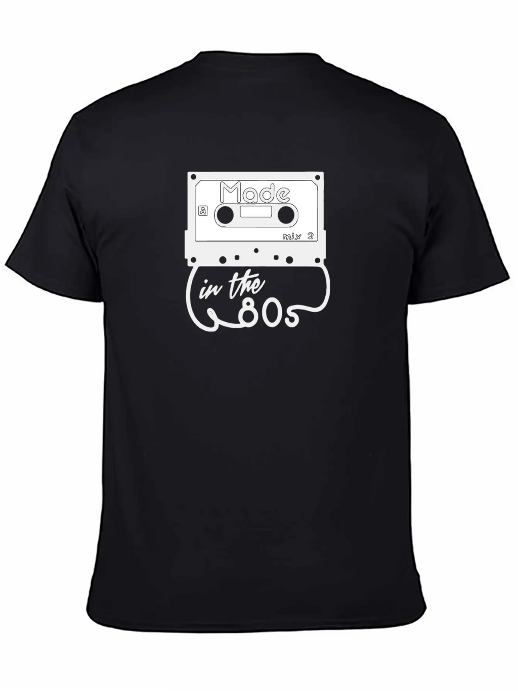 Cassette Tape Humour Logo Breathable Soft Cotton T-Shirt – Timeless Casual Look