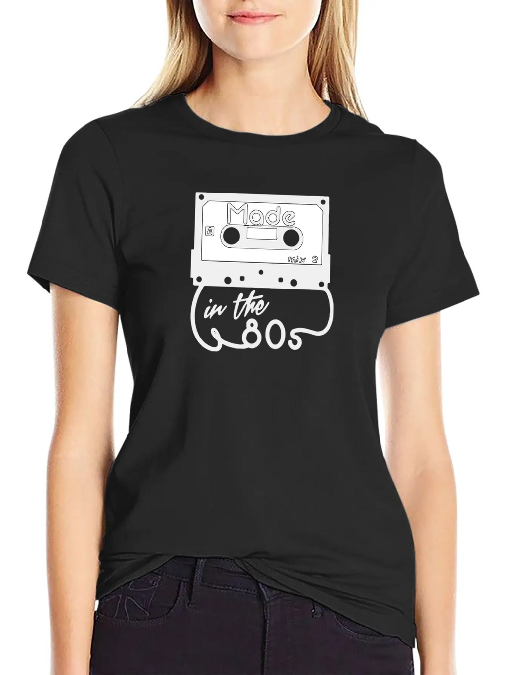 Cassette Tape Humour Logo Breathable Soft Cotton T-Shirt – Timeless Casual Look