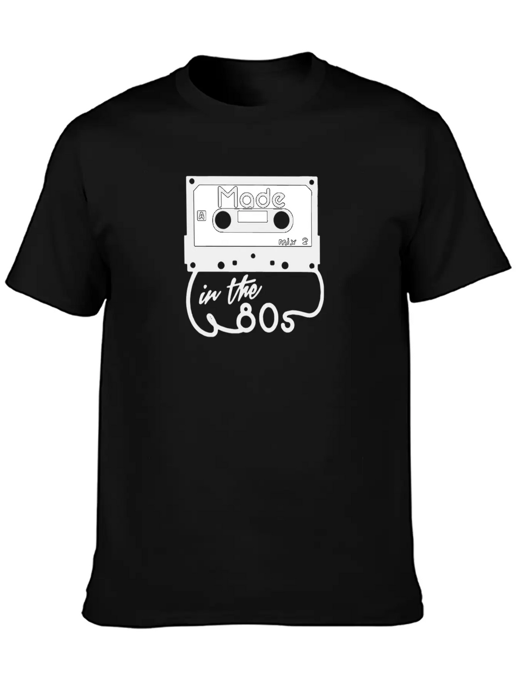 Cassette Tape Humour Logo Breathable Soft Cotton T-Shirt – Timeless Casual Look