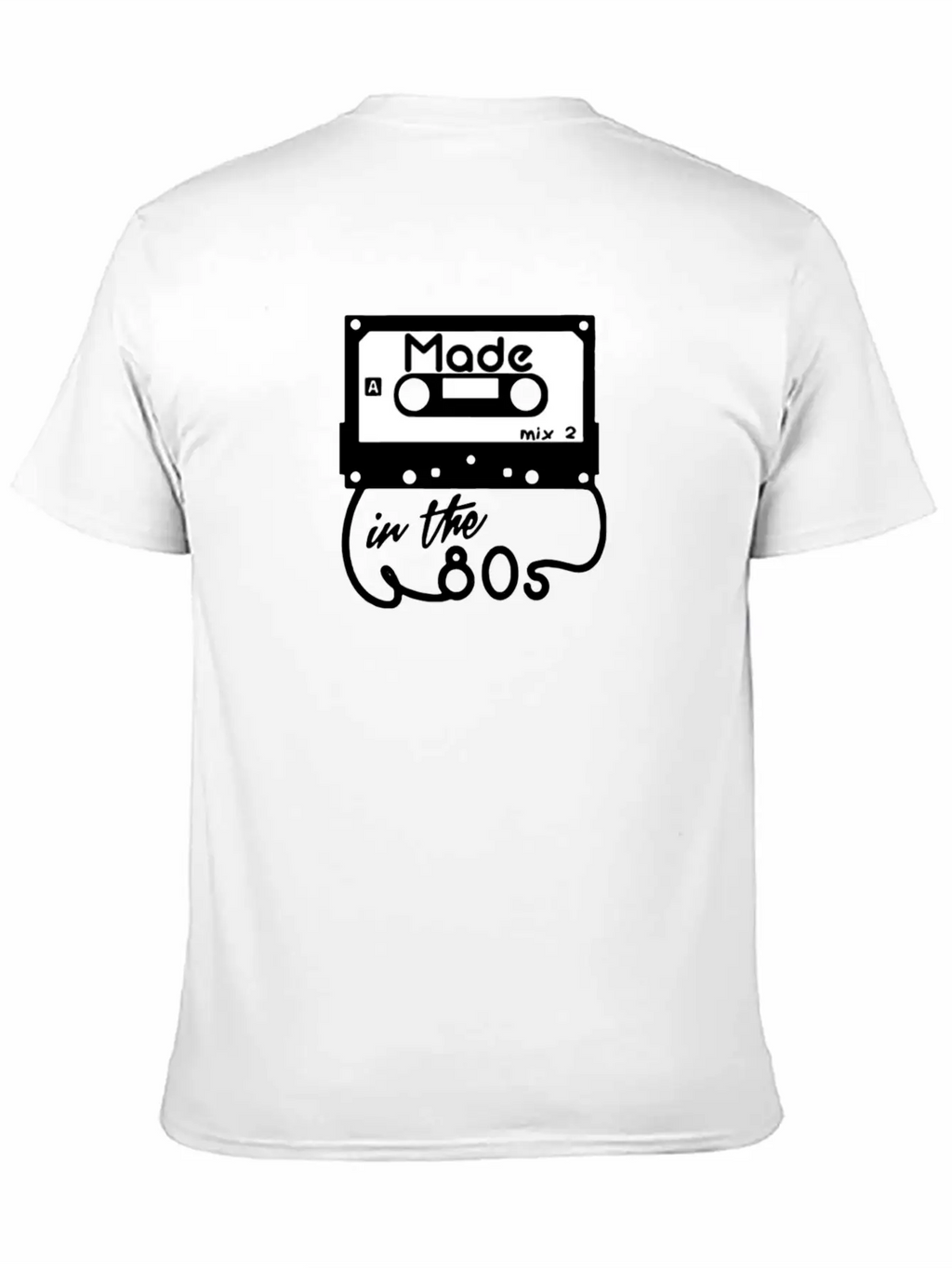 Cassette Tape Humour Logo Breathable Soft Cotton T-Shirt – Timeless Casual Look