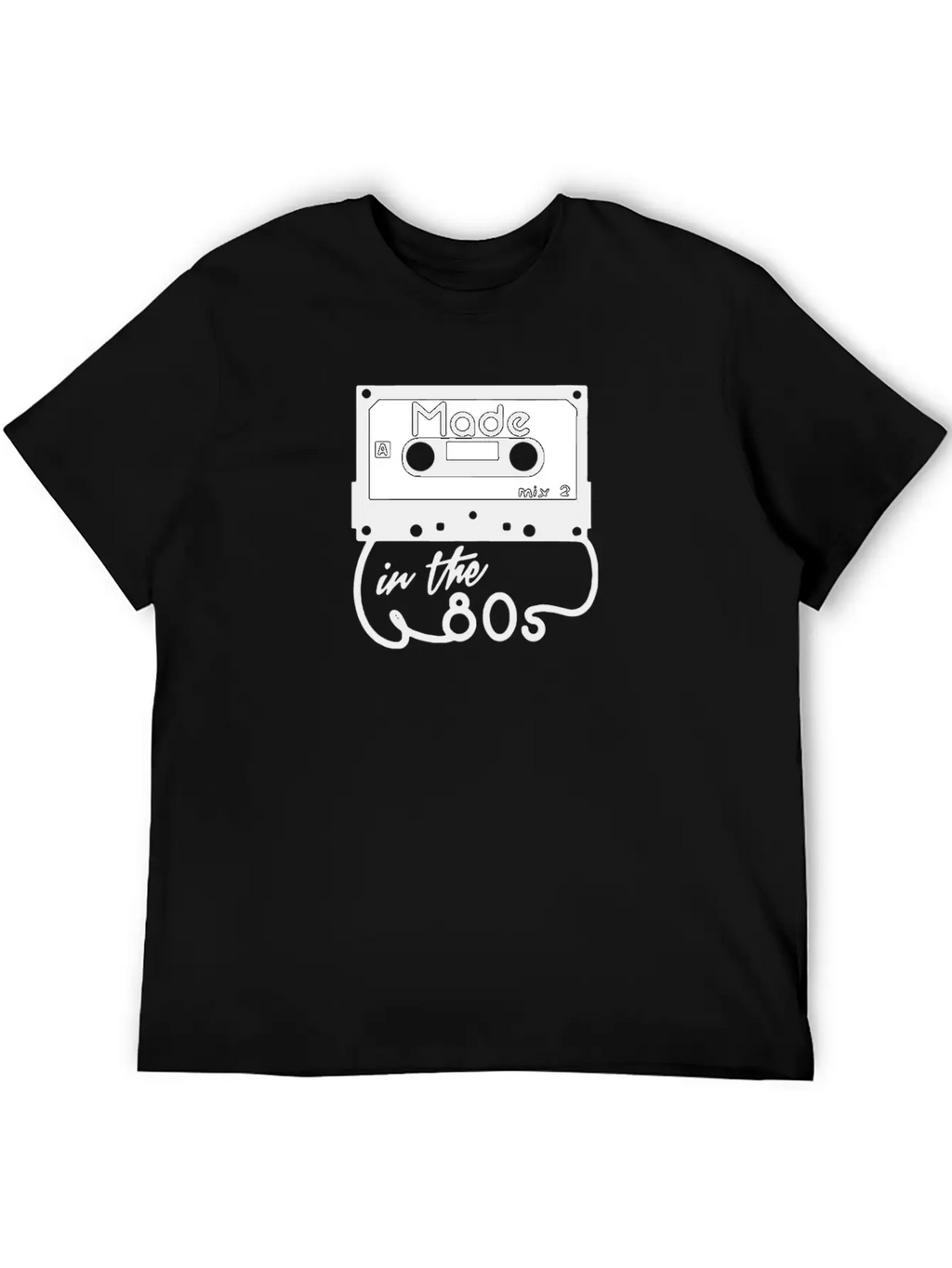 Cassette Tape Humour Logo Breathable Soft Cotton T-Shirt – Timeless Casual Look