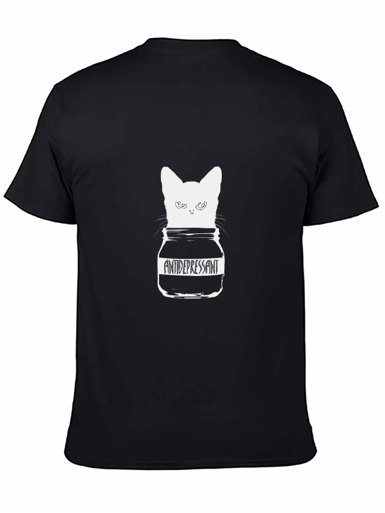 Cat Anti-Depressant Unisex Casual T-Shirt – Clean Design For Daily Comfort