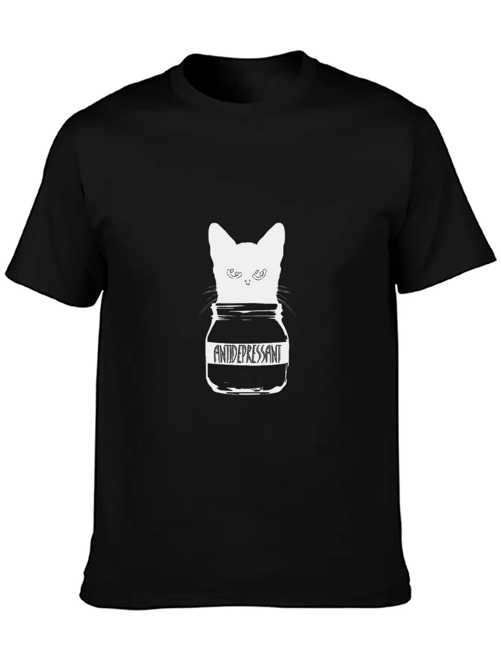Cat Anti-Depressant Unisex Casual T-Shirt – Clean Design For Daily Comfort