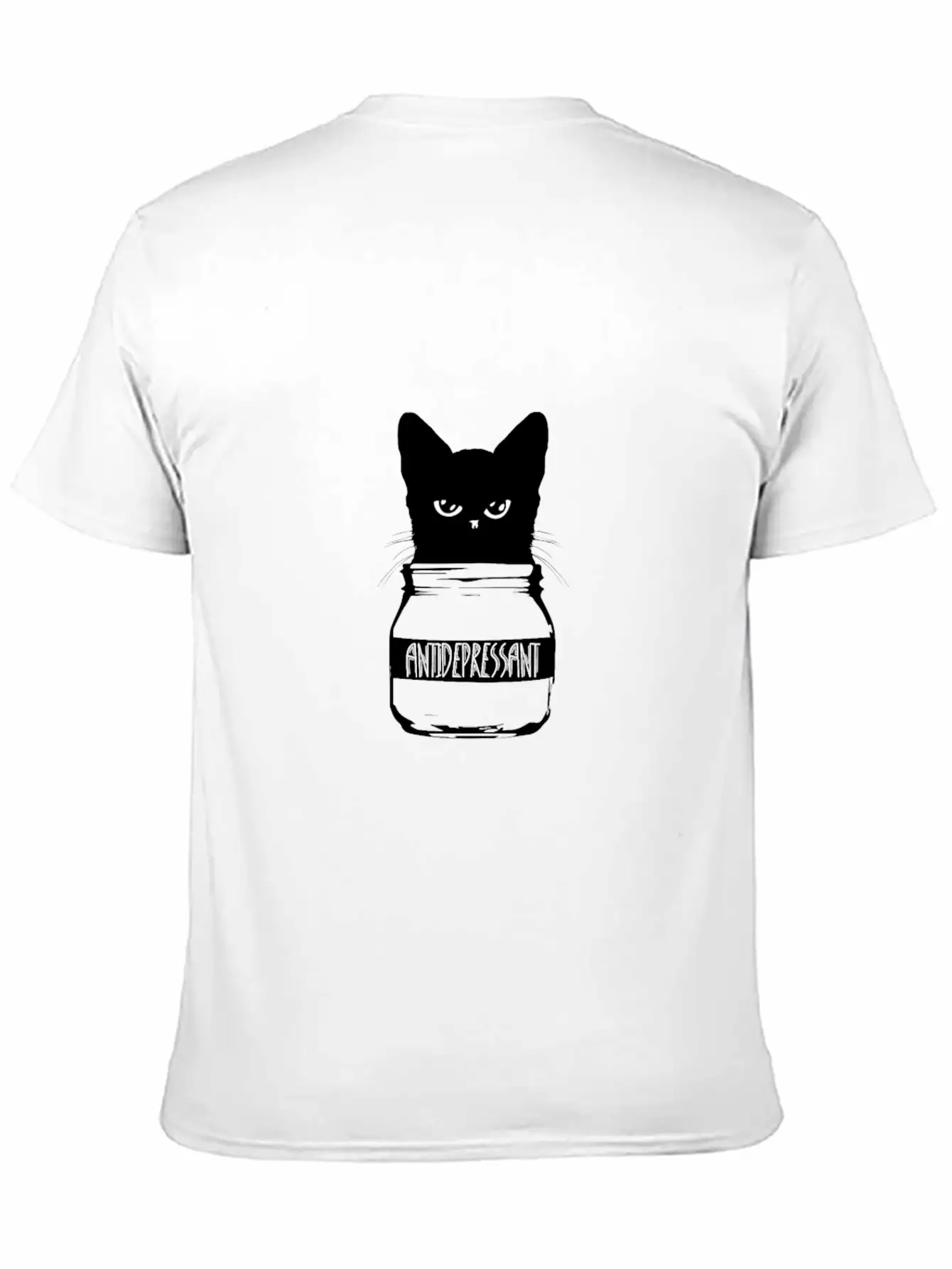 Cat Anti-Depressant Unisex Casual T-Shirt – Clean Design For Daily Comfort