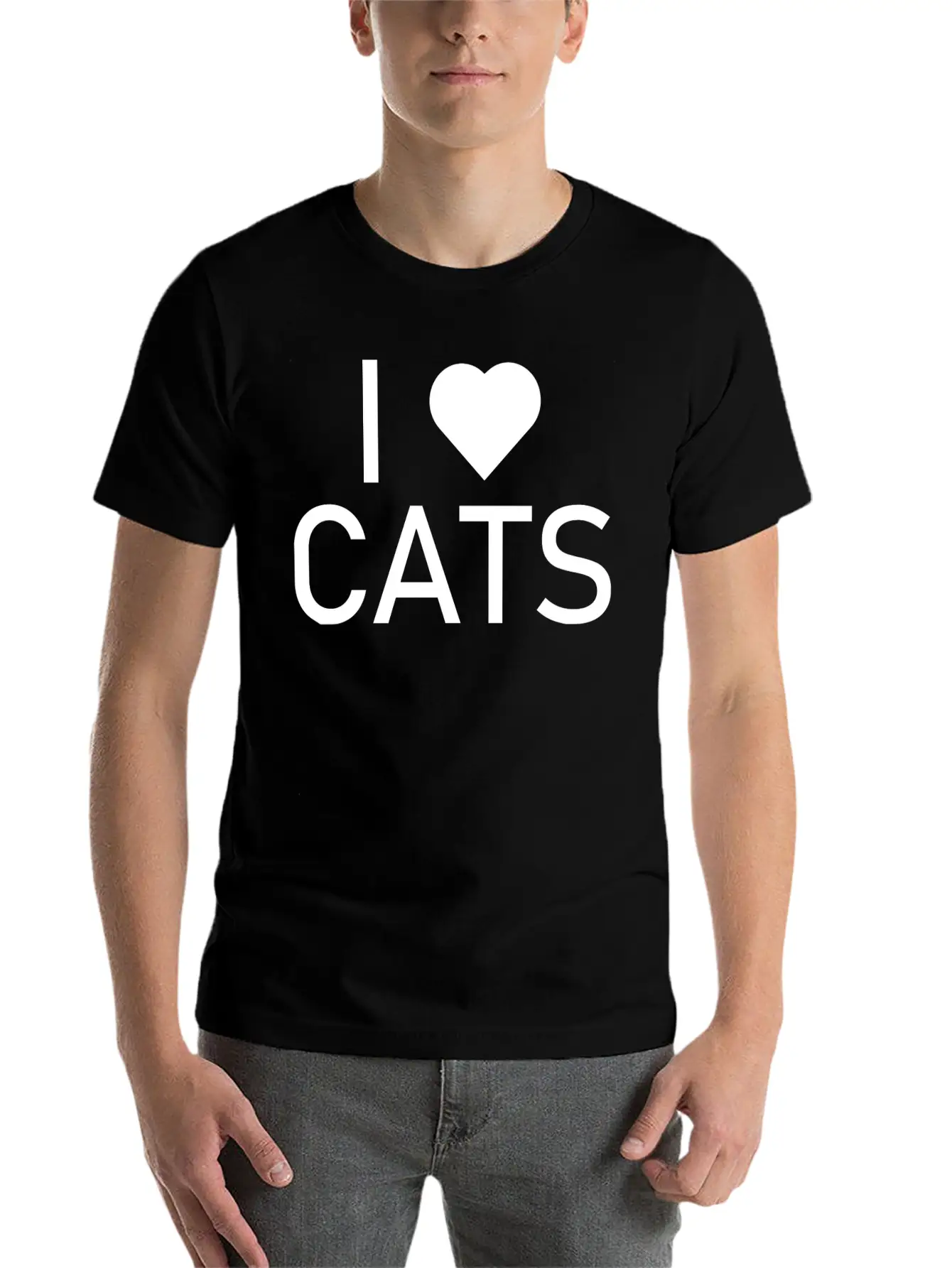 Cat Cat Unisex Short Sleeve Soft Cotton T-Shirt – Casual Everyday Wear