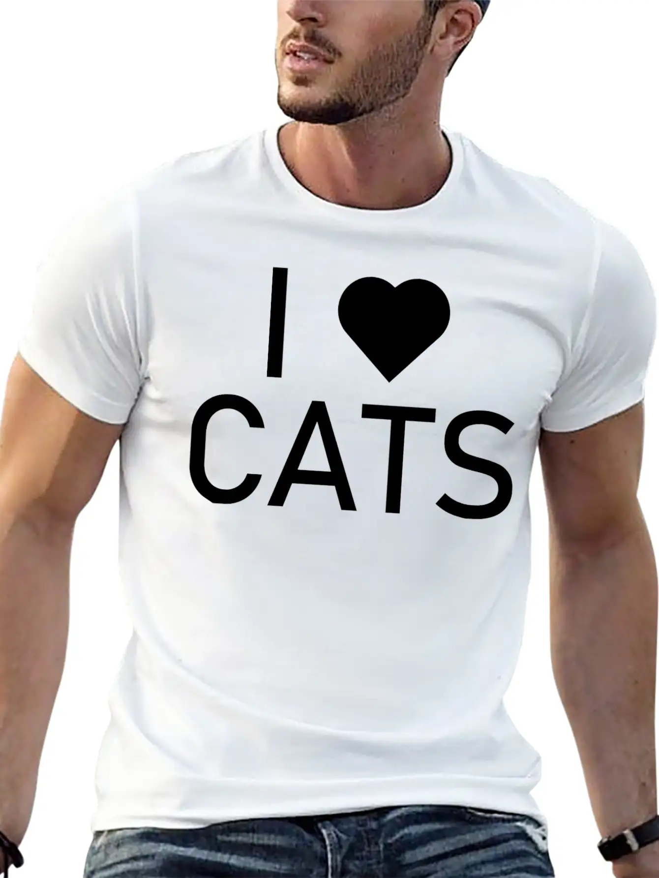 Cat Cat Unisex Short Sleeve Soft Cotton T-Shirt – Casual Everyday Wear