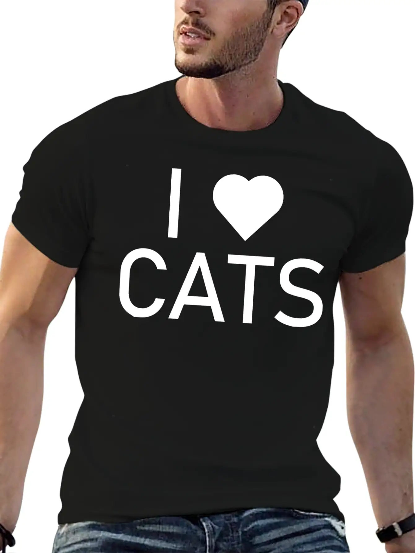 Cat Cat Unisex Short Sleeve Soft Cotton T-Shirt – Casual Everyday Wear